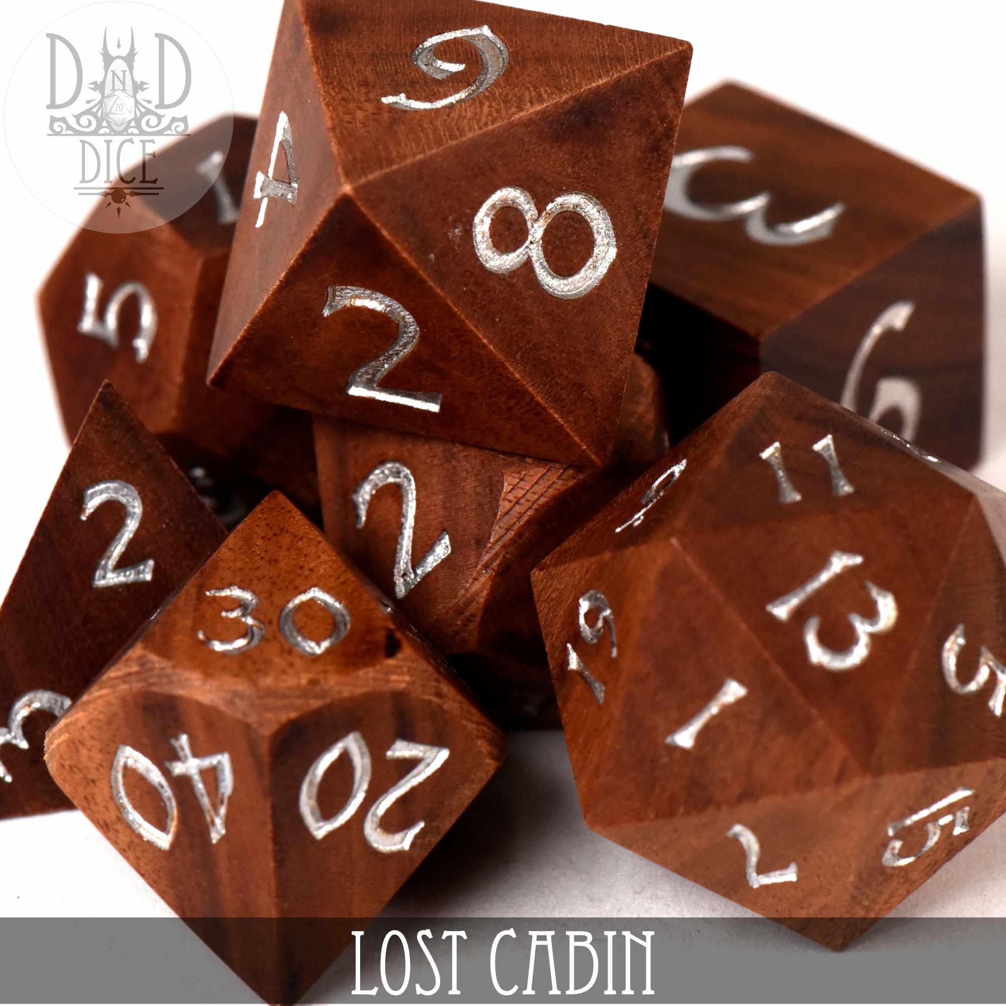 Lost Cabin Wood Dice Set (Gift Box) - Image 2