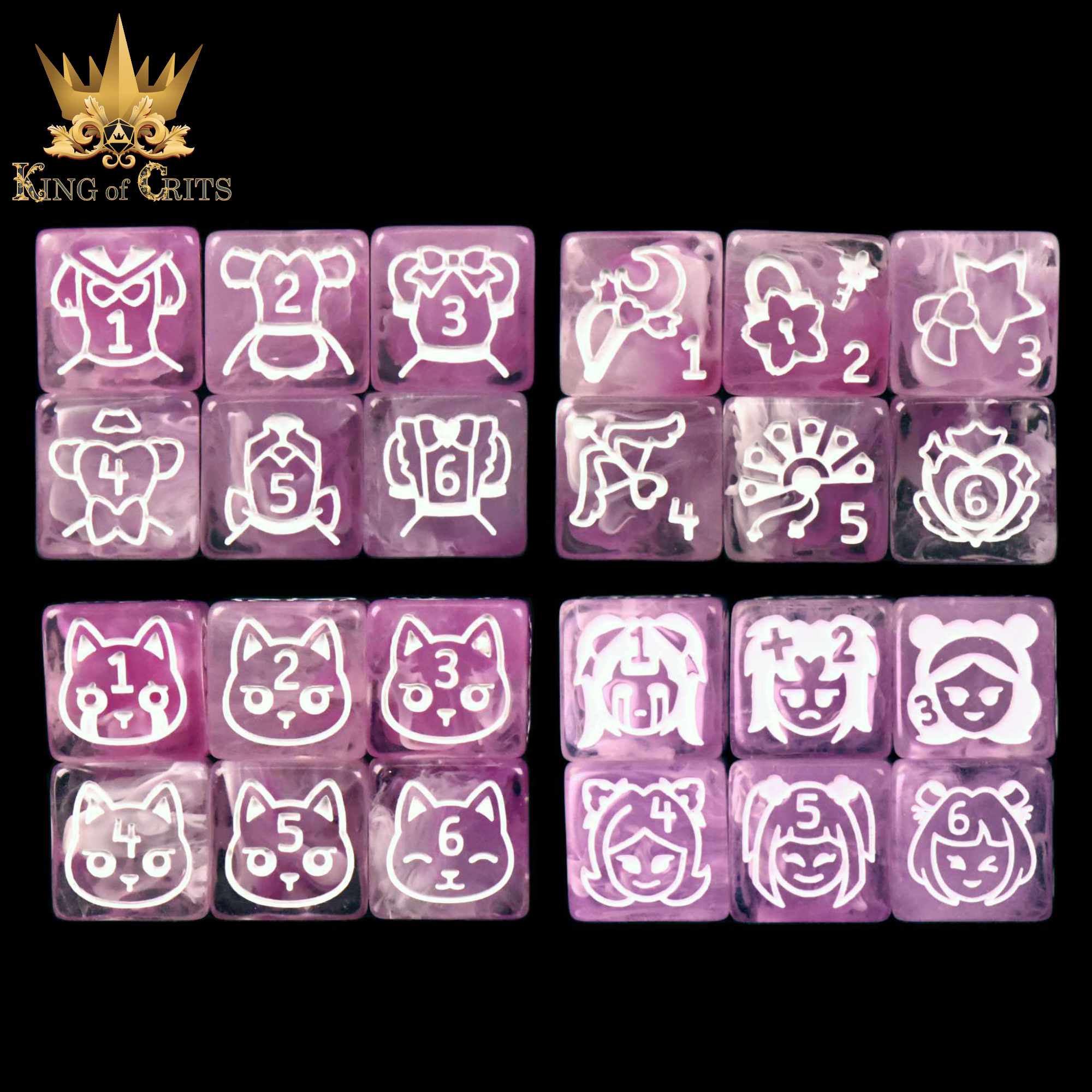 Magical Girls 11 Dice Set - Image 4