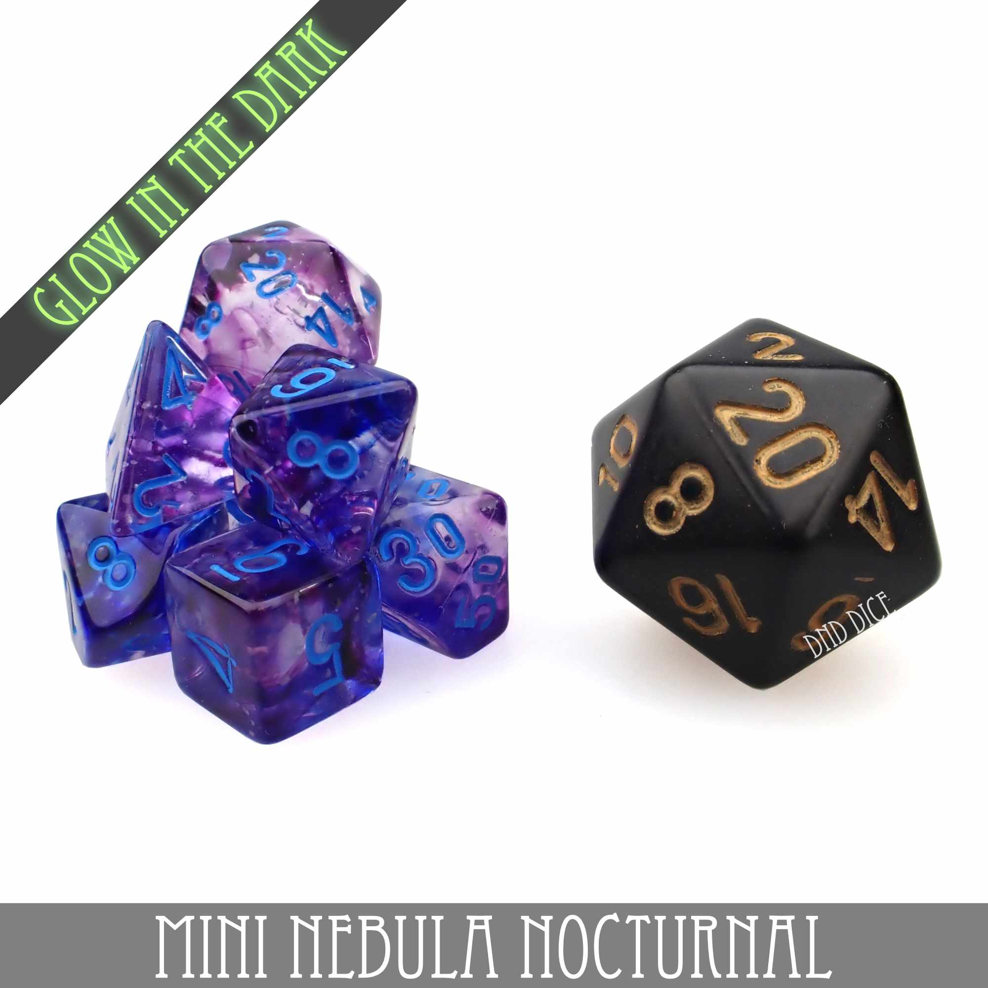 Mini Nebula Nocturnal Dice Set (10mm) - Image 4