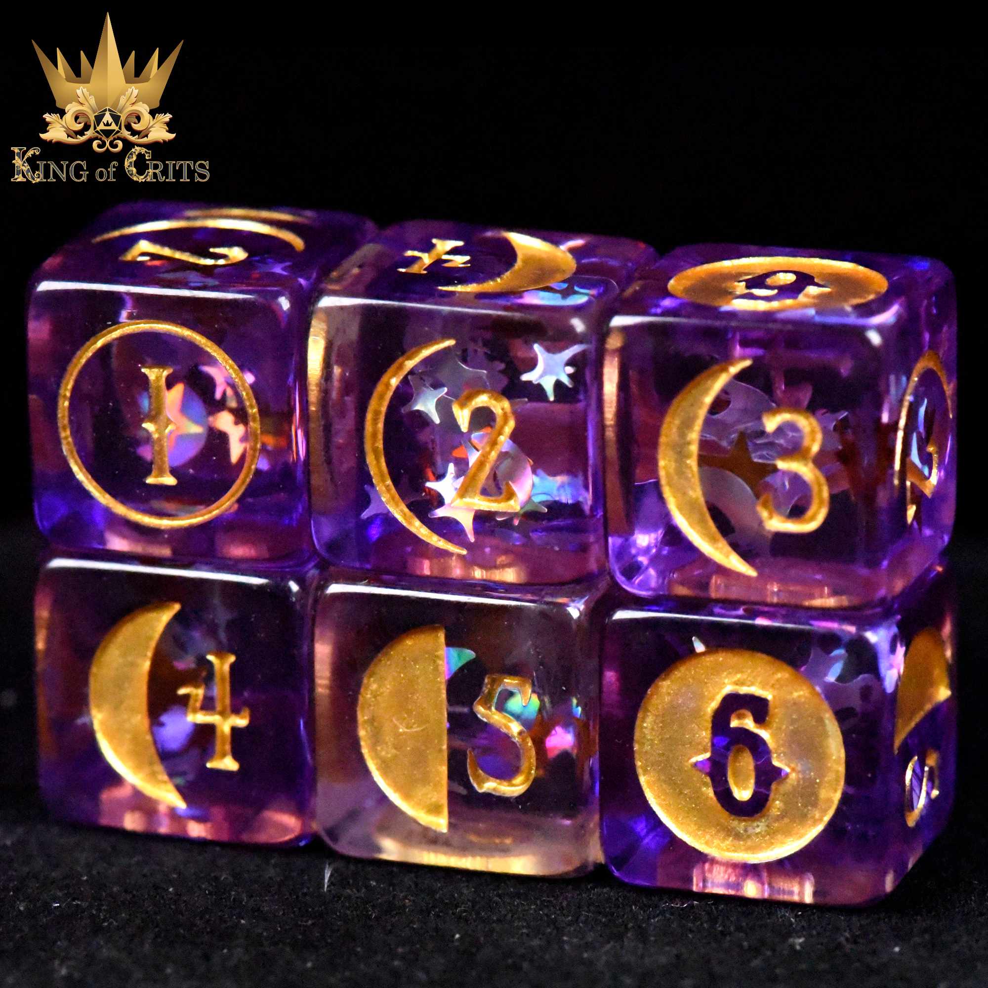 Moonlit Night 12 Dice Set - Image 5