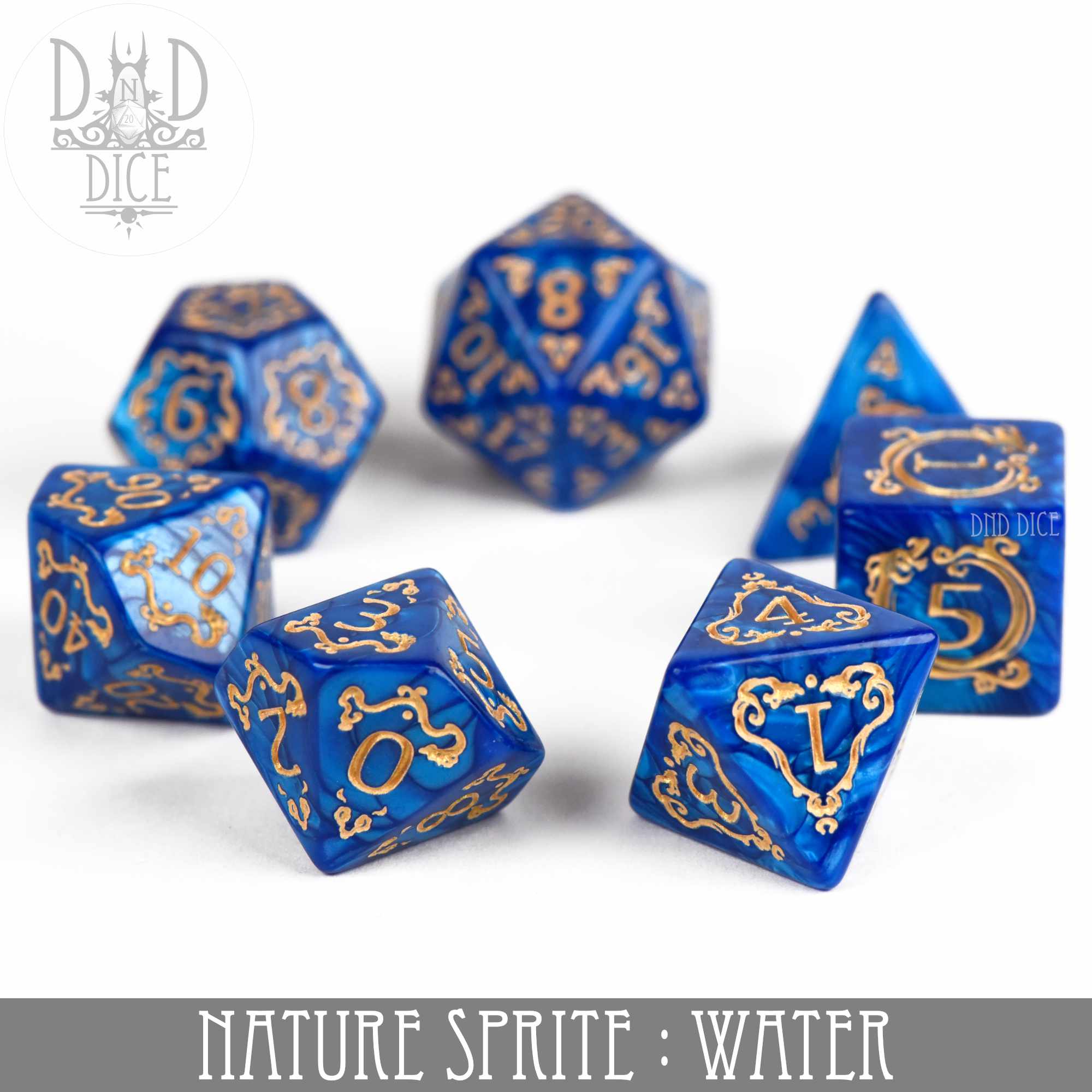 Nature Sprite: Water Dice Set - Image 3