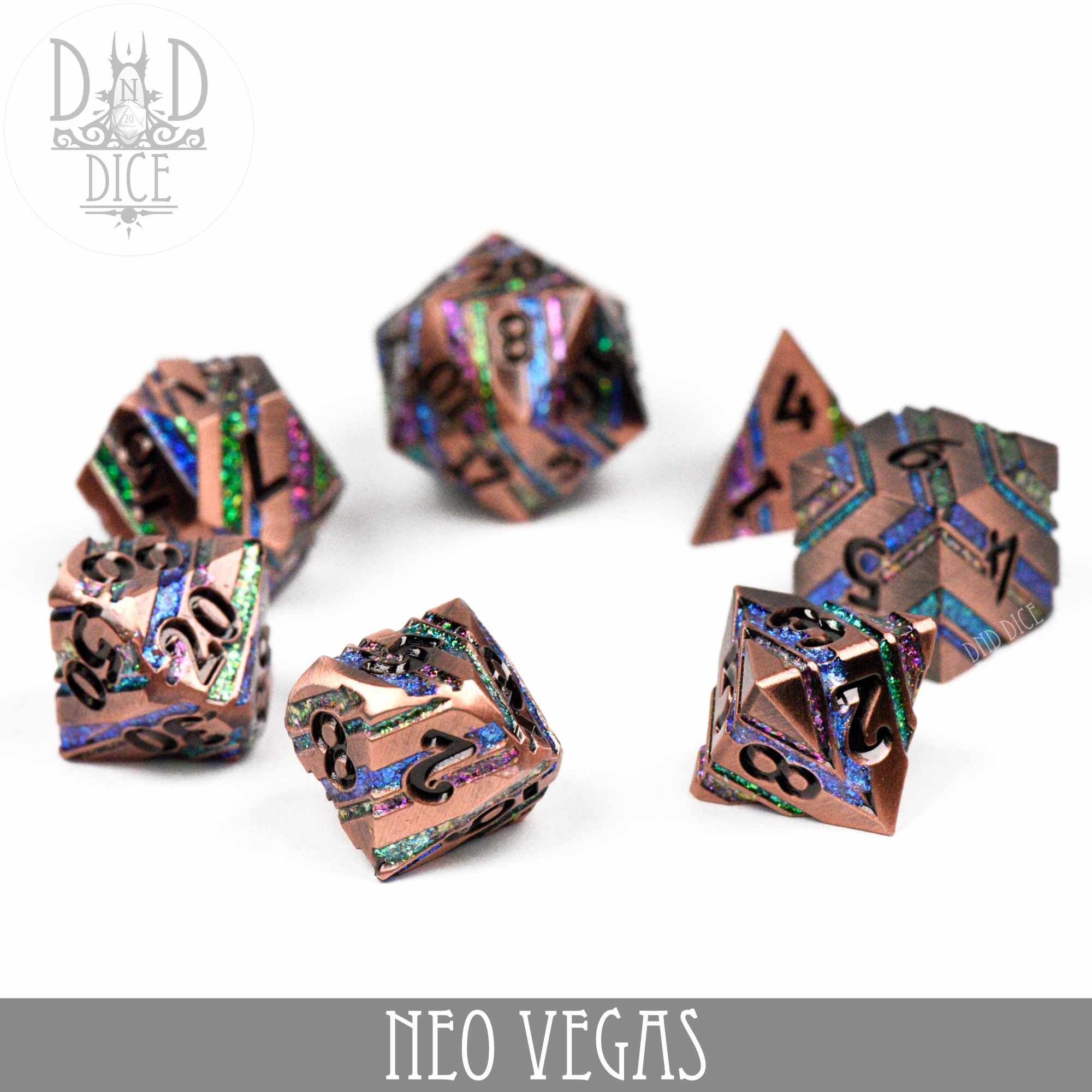 Neo Vegas Metal Dice Set - Image 3