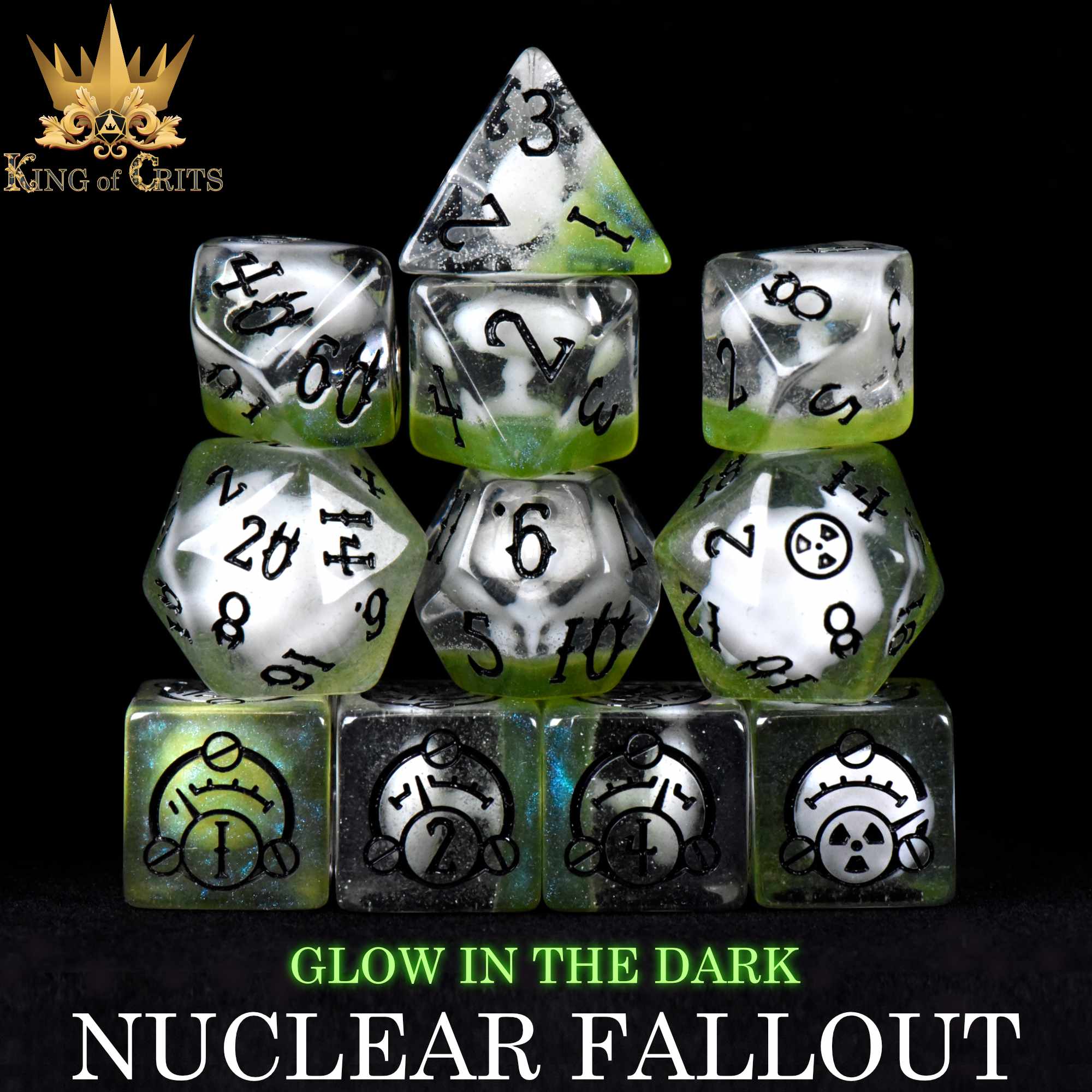 Nuclear Fallout 11 Dice Set (Glow) - Image 3