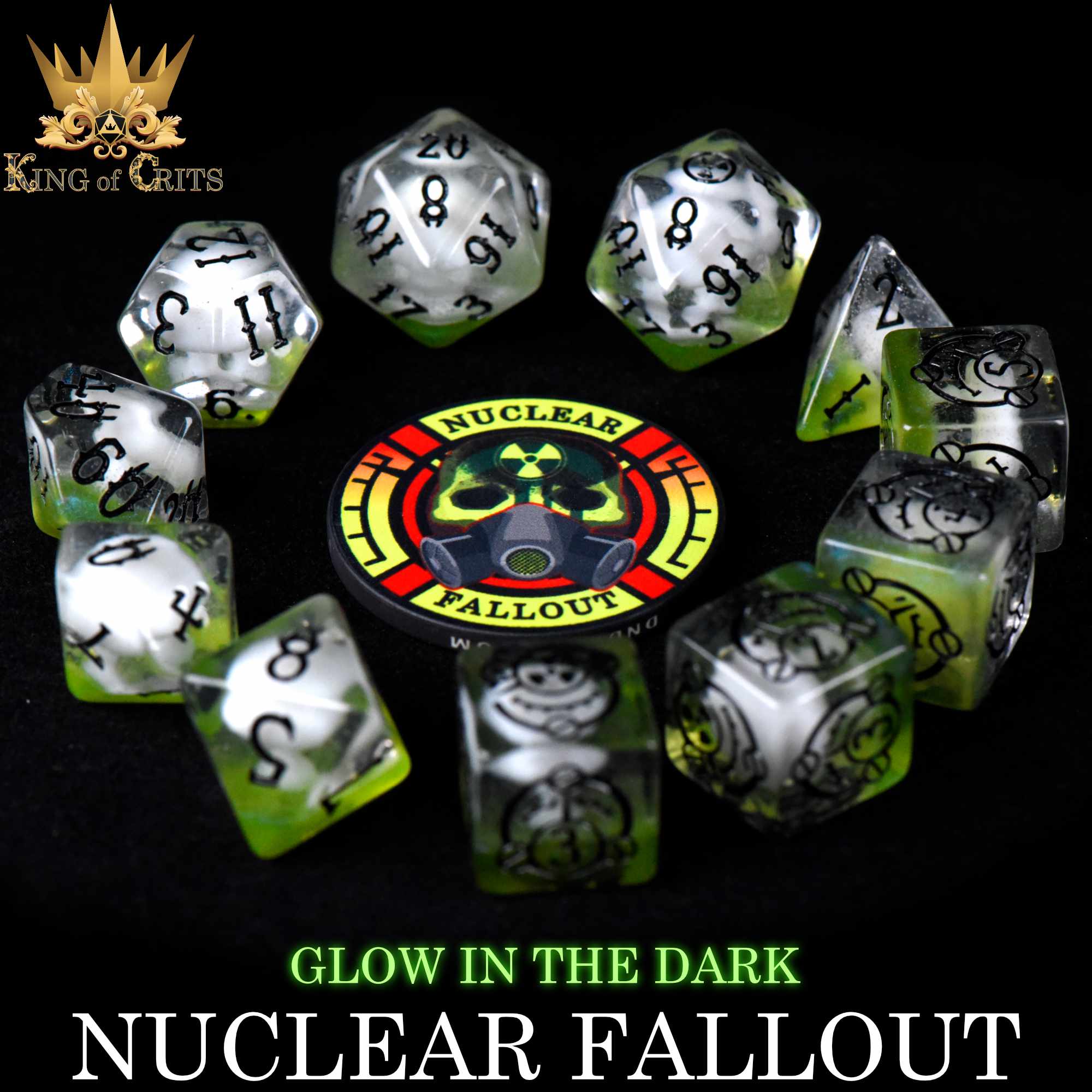 Nuclear Fallout 11 Dice Set (Glow) - Image 4