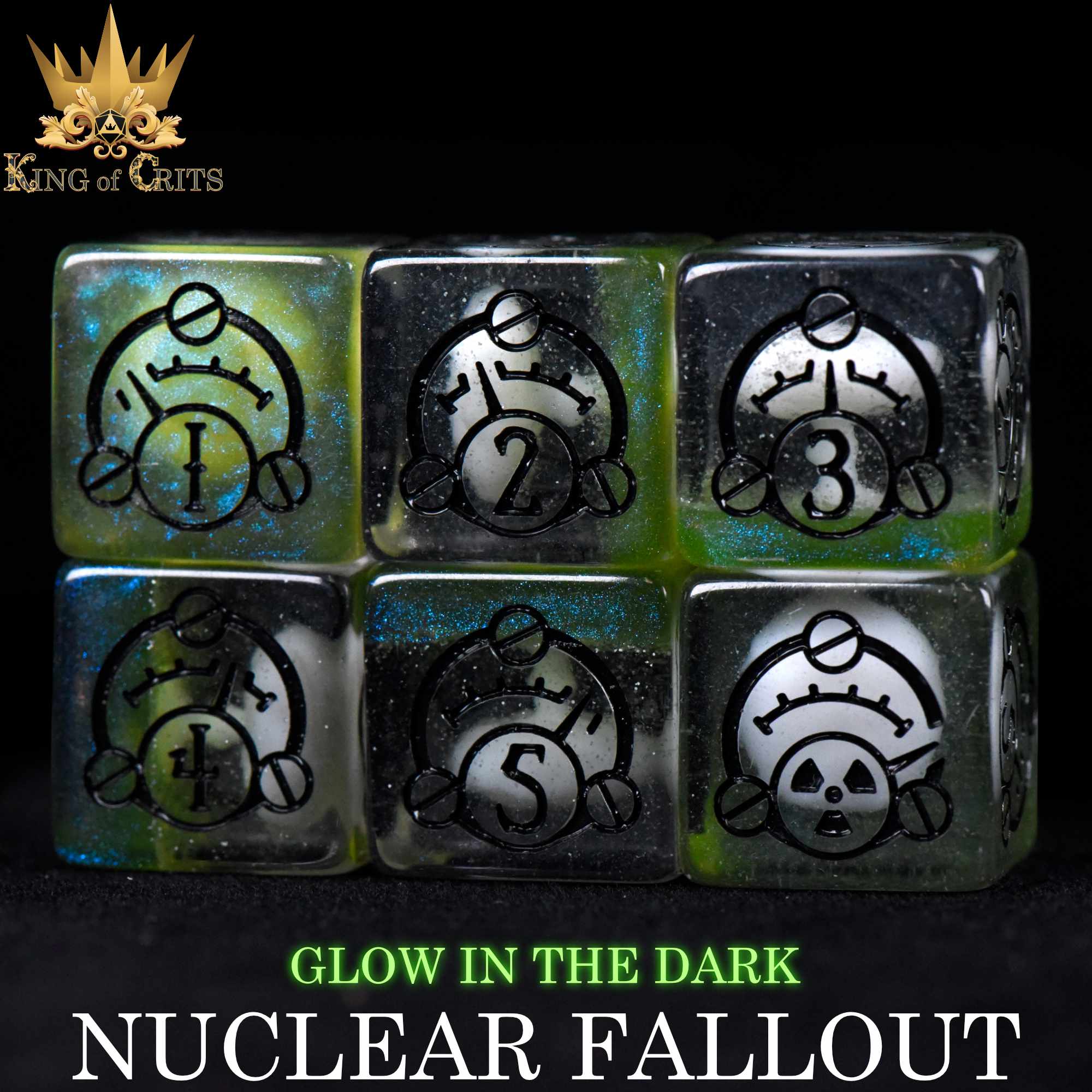 Nuclear Fallout 11 Dice Set (Glow) - Image 5