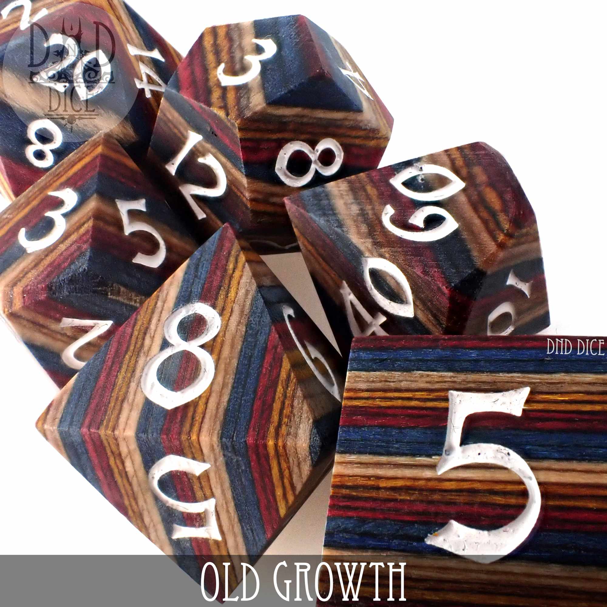 Old Growth Wood Dice Set (Gift Box) - Image 2