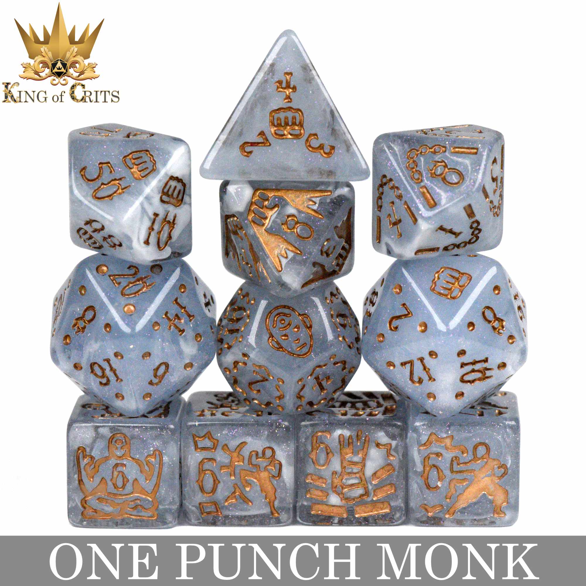 One Punch Monk 11 Dice Set - Image 2