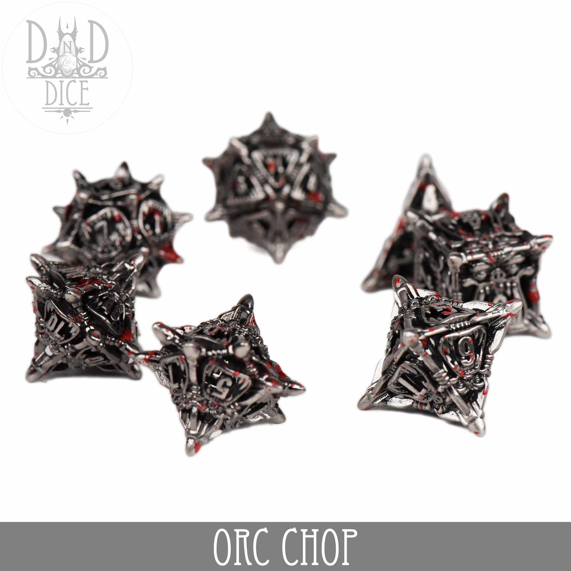 Orc Chop Metal Dice Set (Gift Box) - Image 3