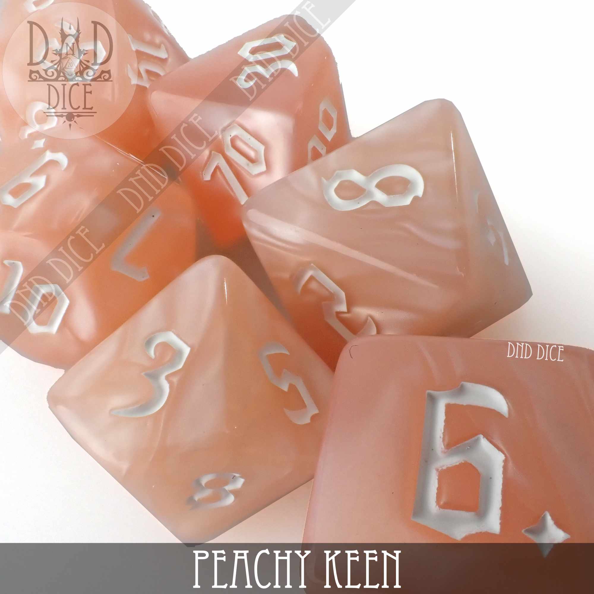 Peachy Keen Dice Set - Image 2