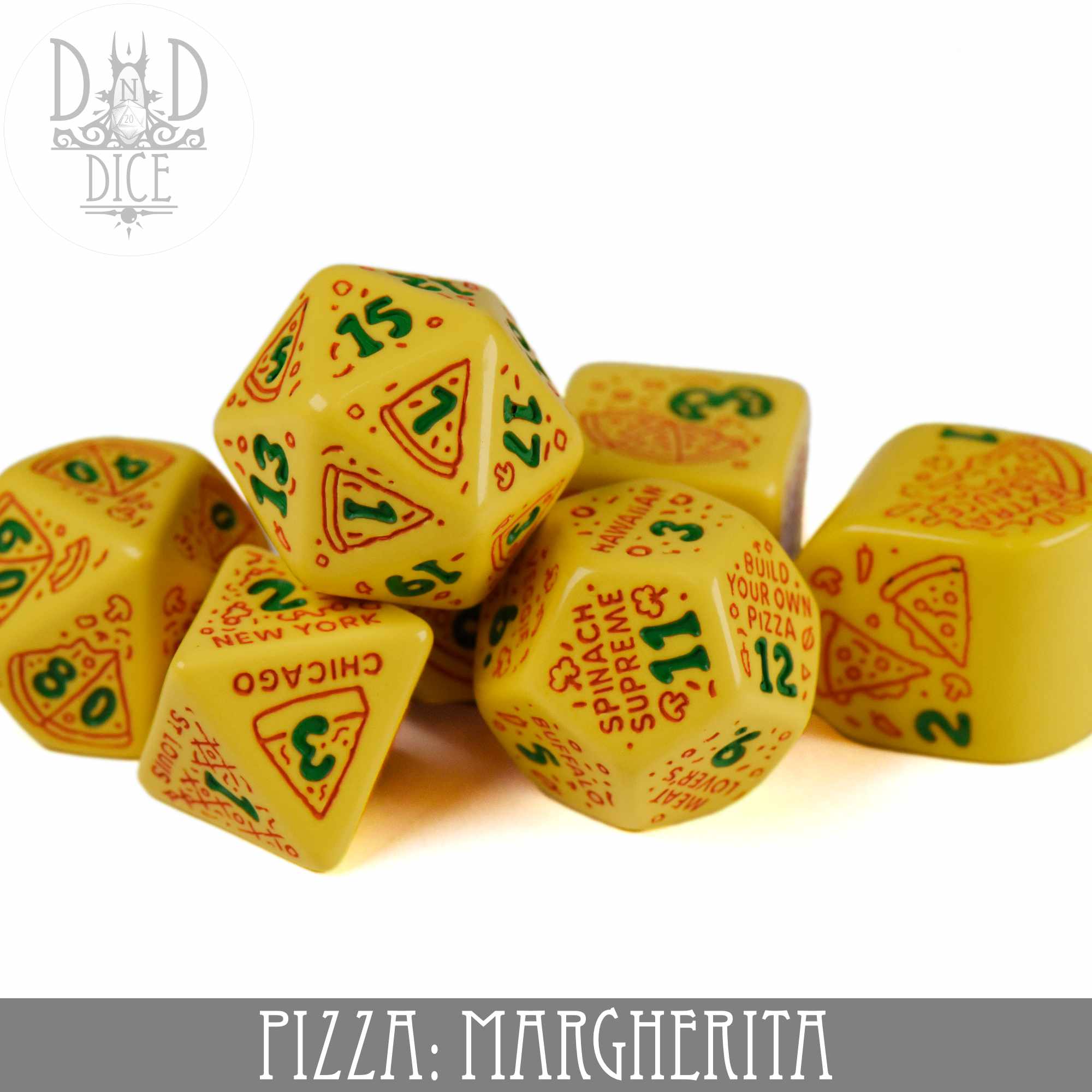 Pizza Margherita Dice Set - Image 2