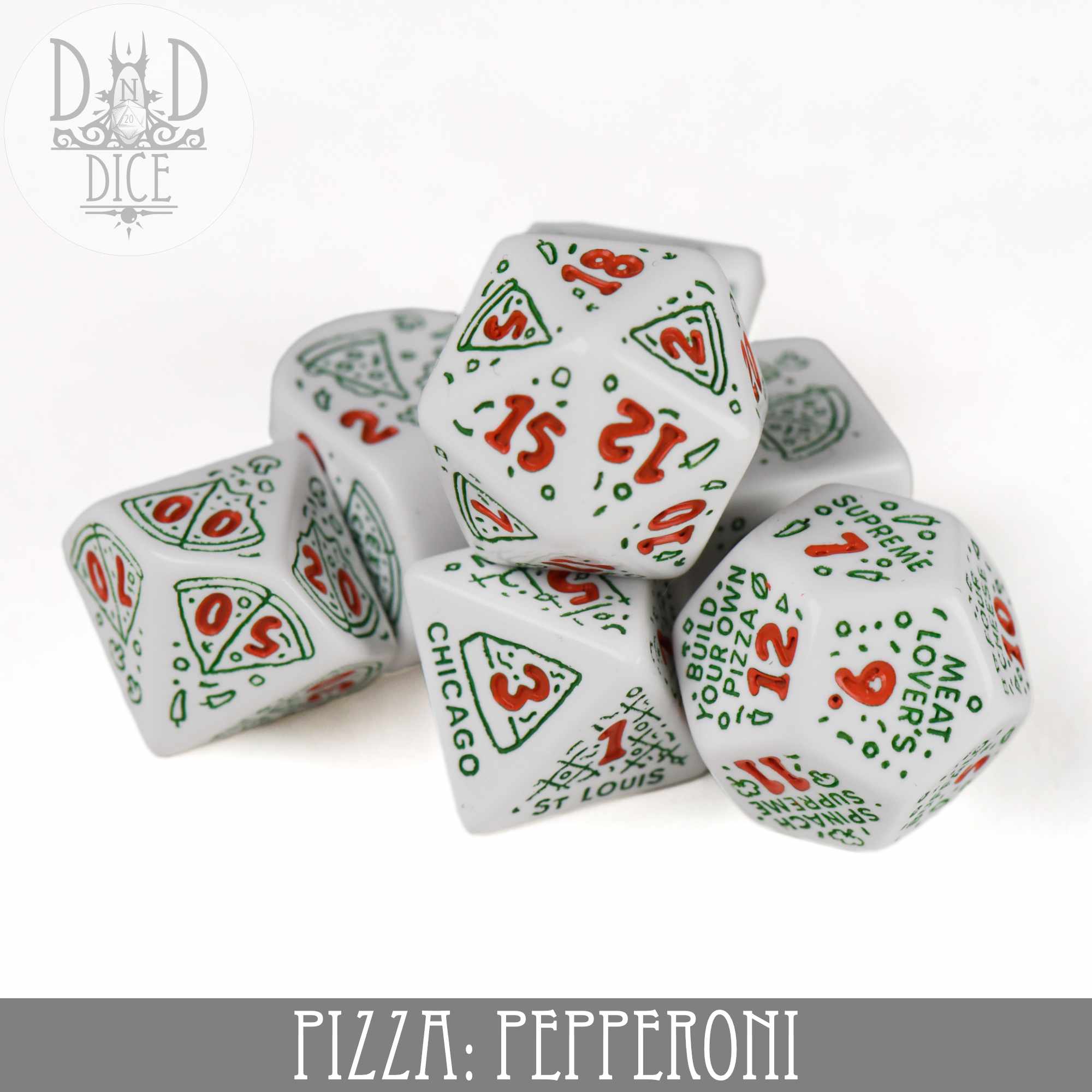 Pizza Pepperoni Dice Set - Image 2