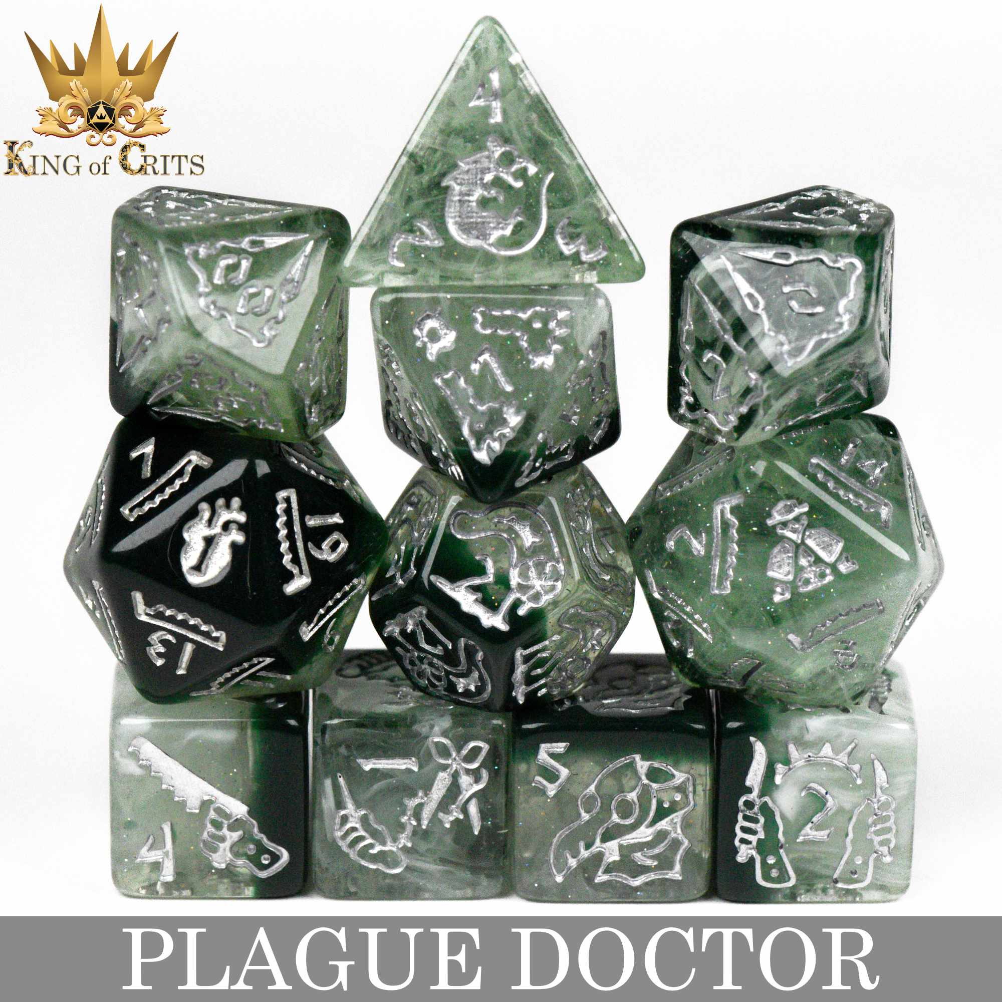 Plague Doctor 11 Dice Set - Image 2