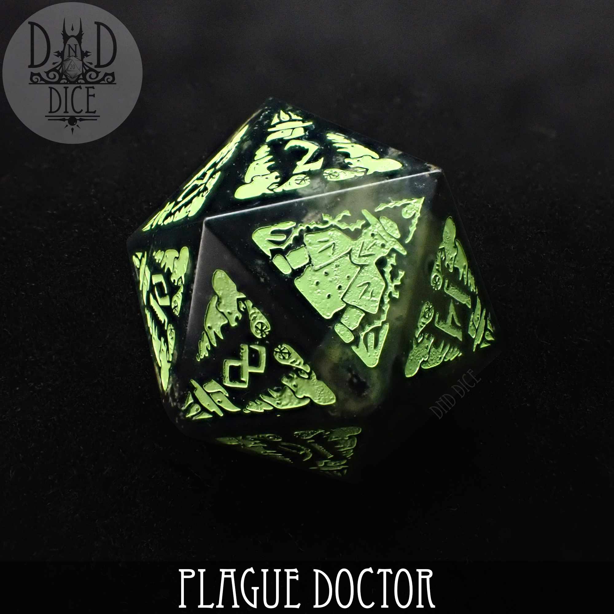 Plague Doctor Gemstone Dice Set (Gift Box) - Image 4