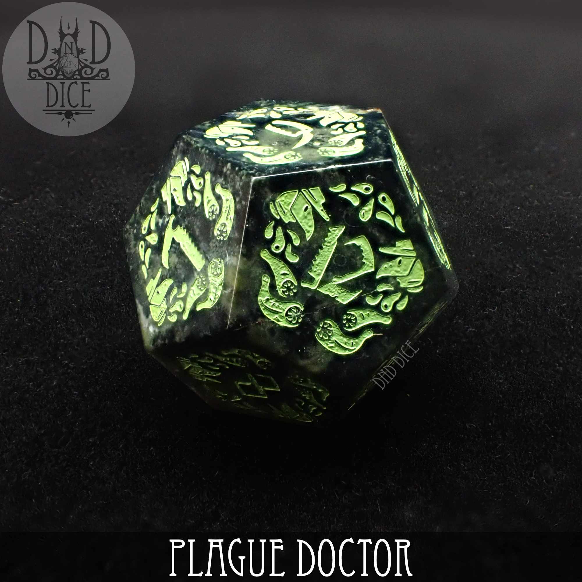 Plague Doctor Gemstone Dice Set (Gift Box) - Image 5
