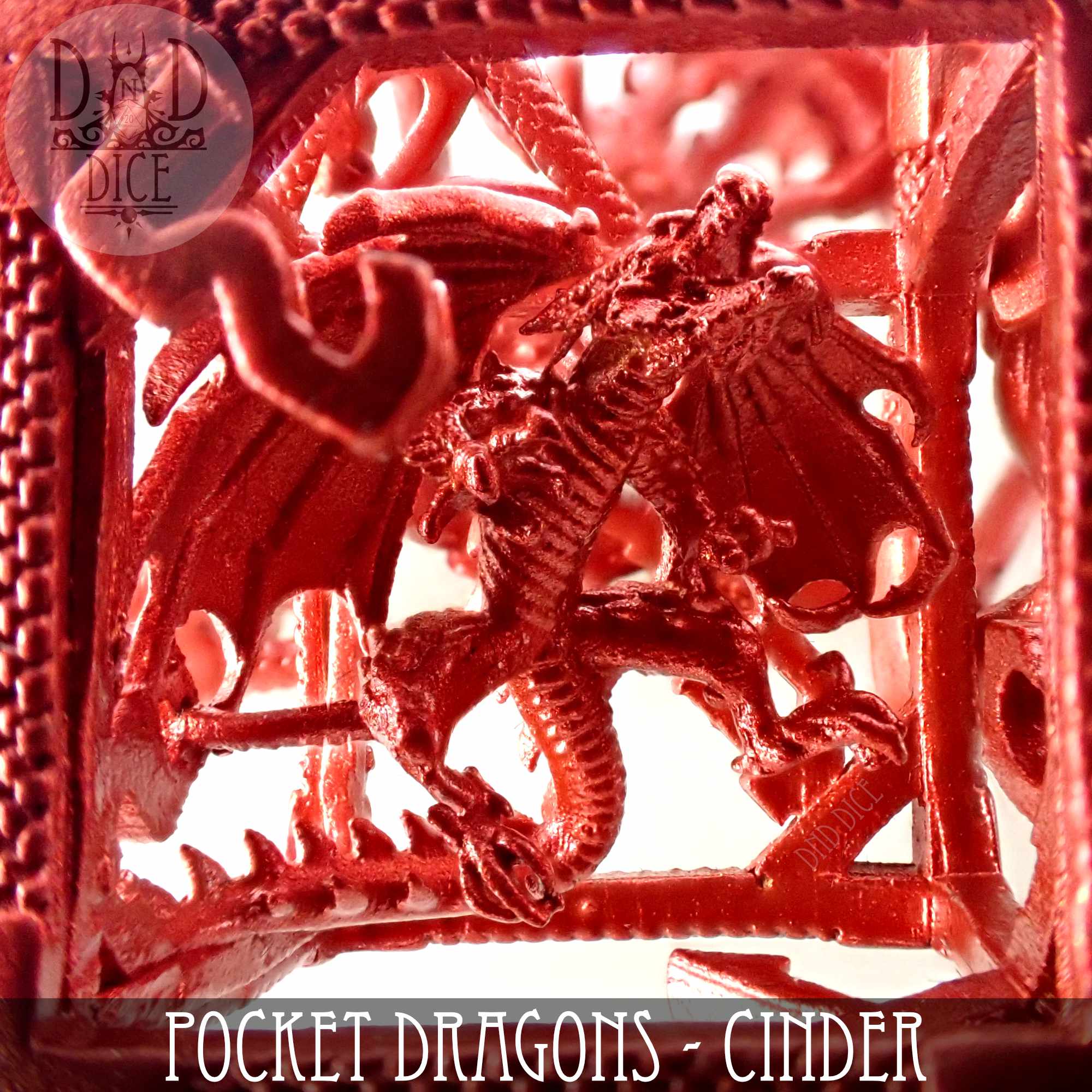 Pocket Dragons Cinder - Metal Dice Set (Gift Box) - Image 4