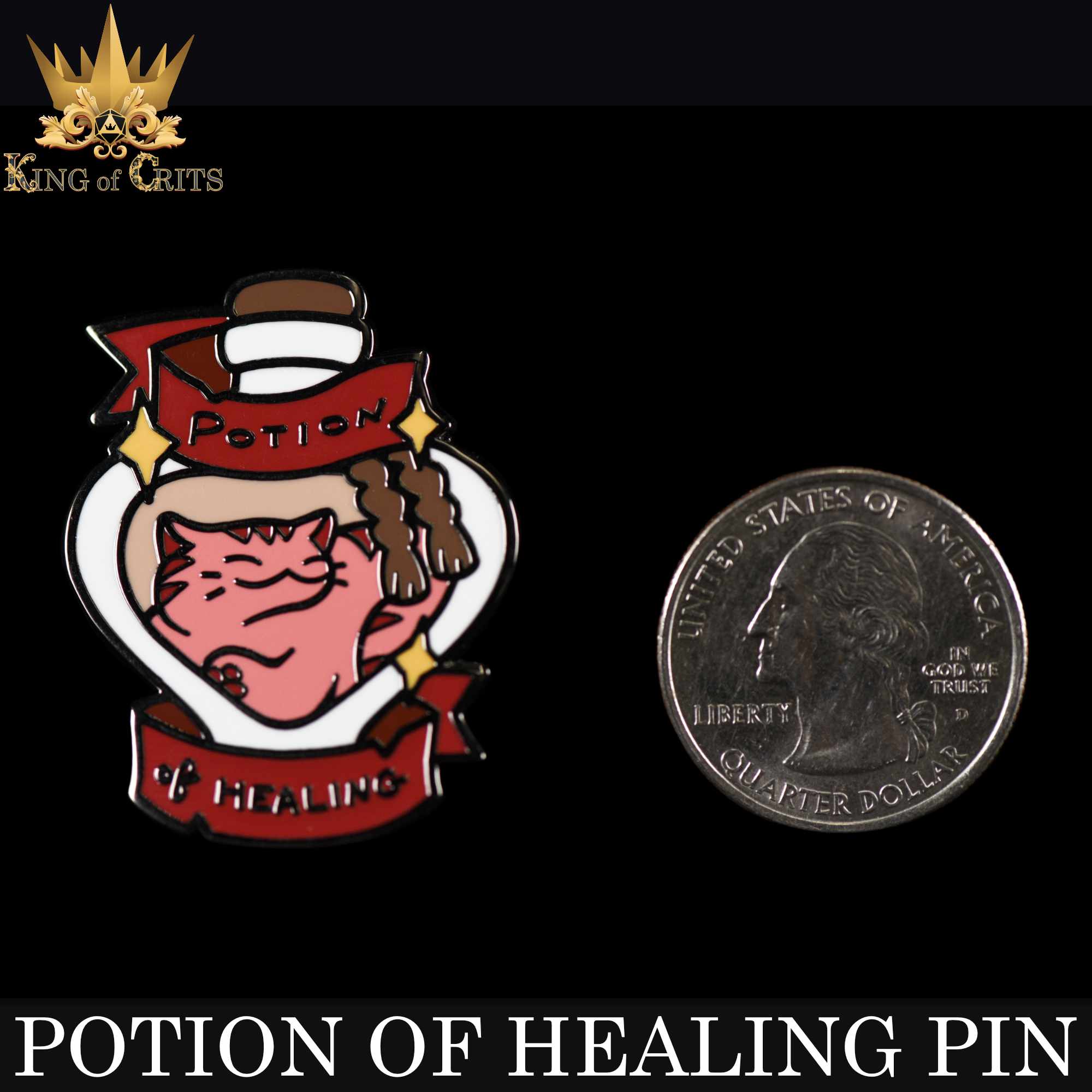 Potion of Healing Enamel Pin - Image 2