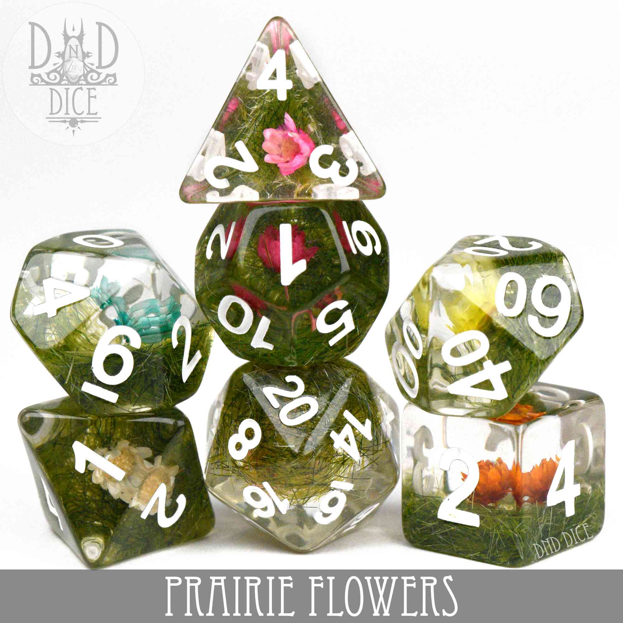 Prairie Flowers Dice Set - Image 3