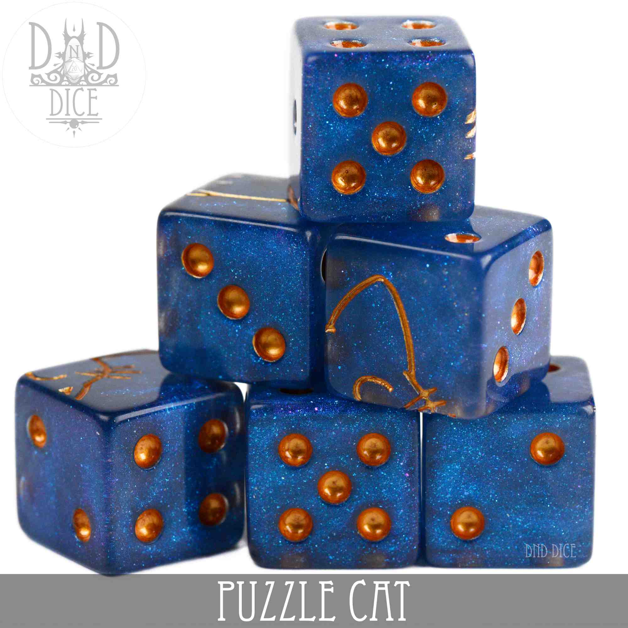 Puzzle Cat 6D6 Dice Set - Image 2