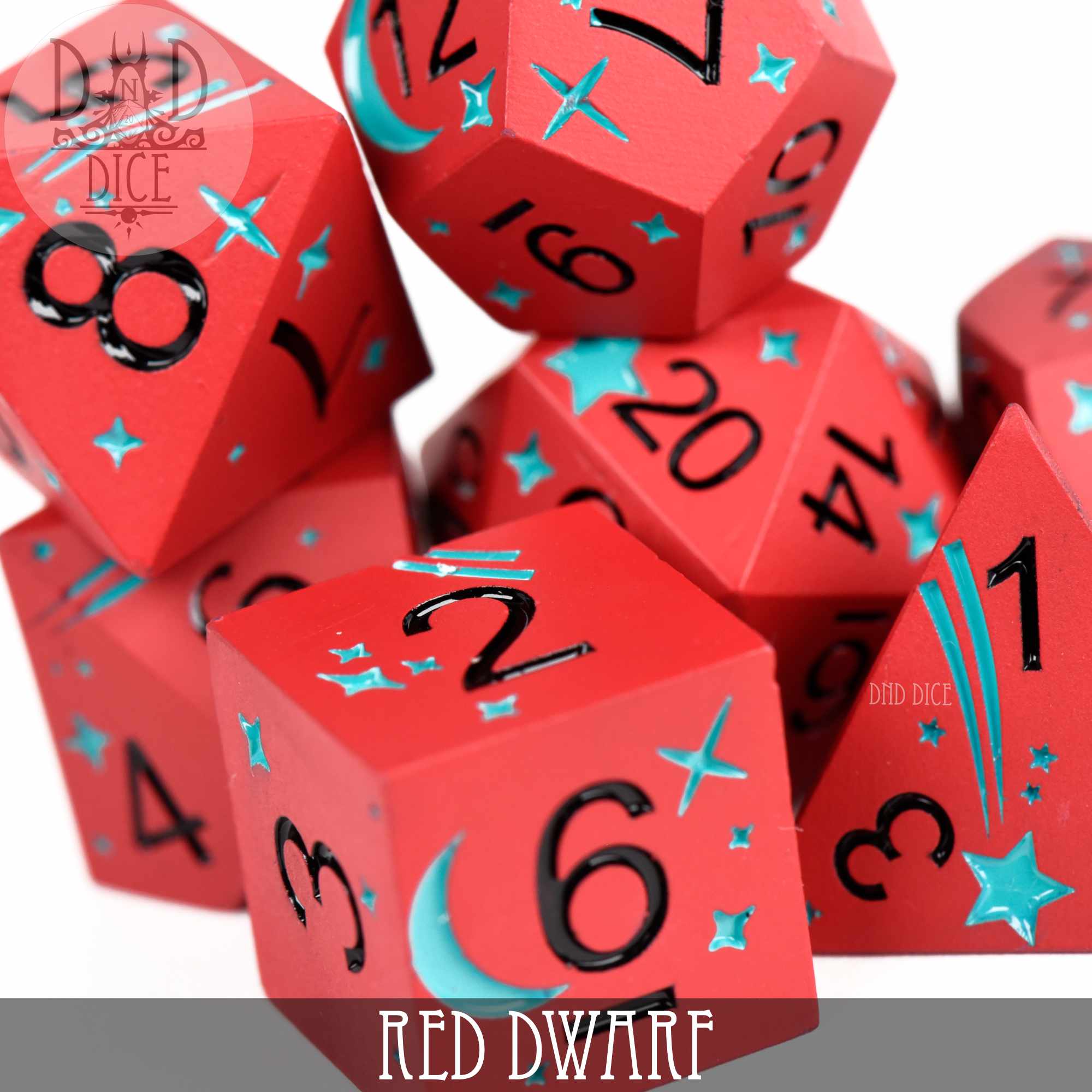 Red Dwarf Metal Dice Set - Image 2
