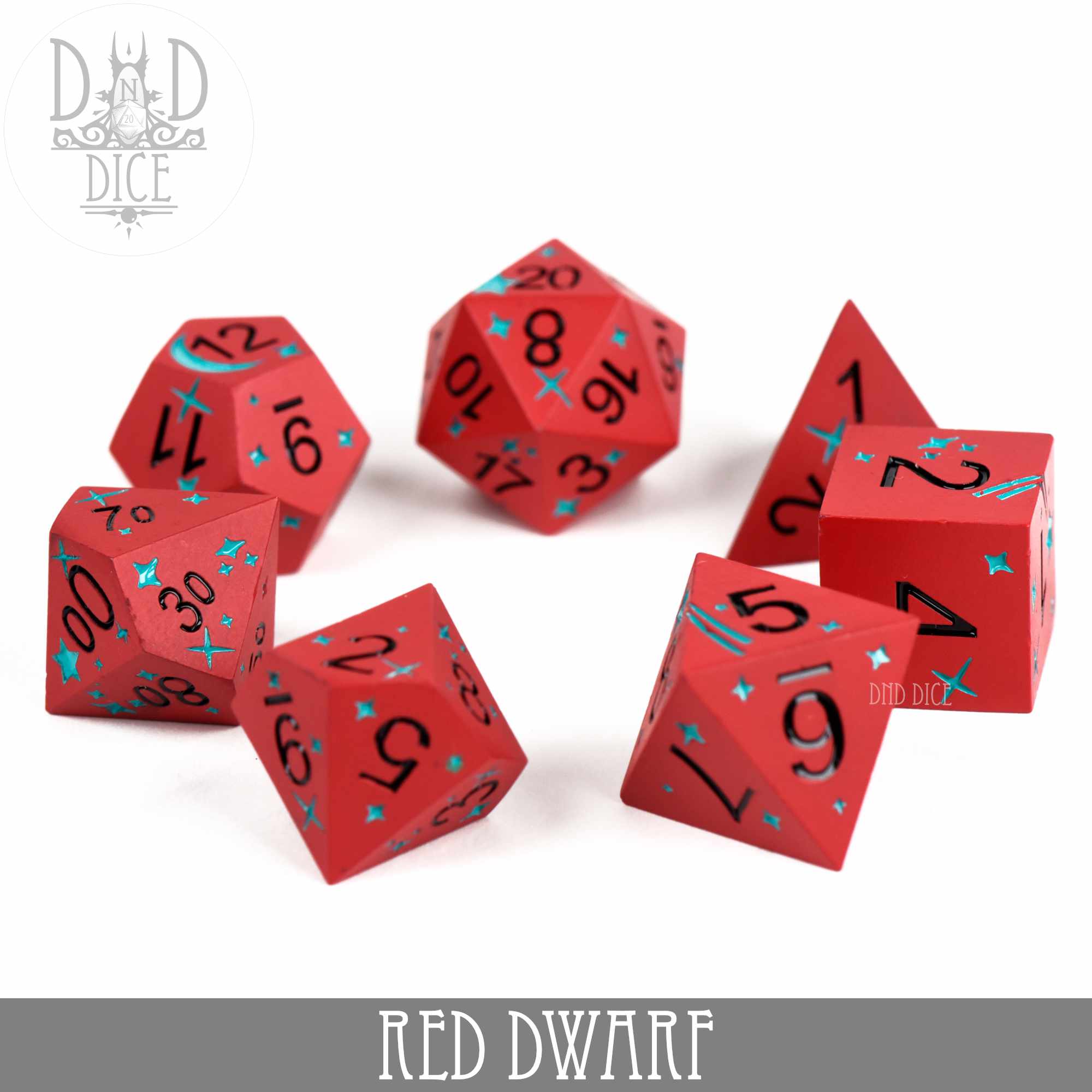 Red Dwarf Metal Dice Set - Image 3