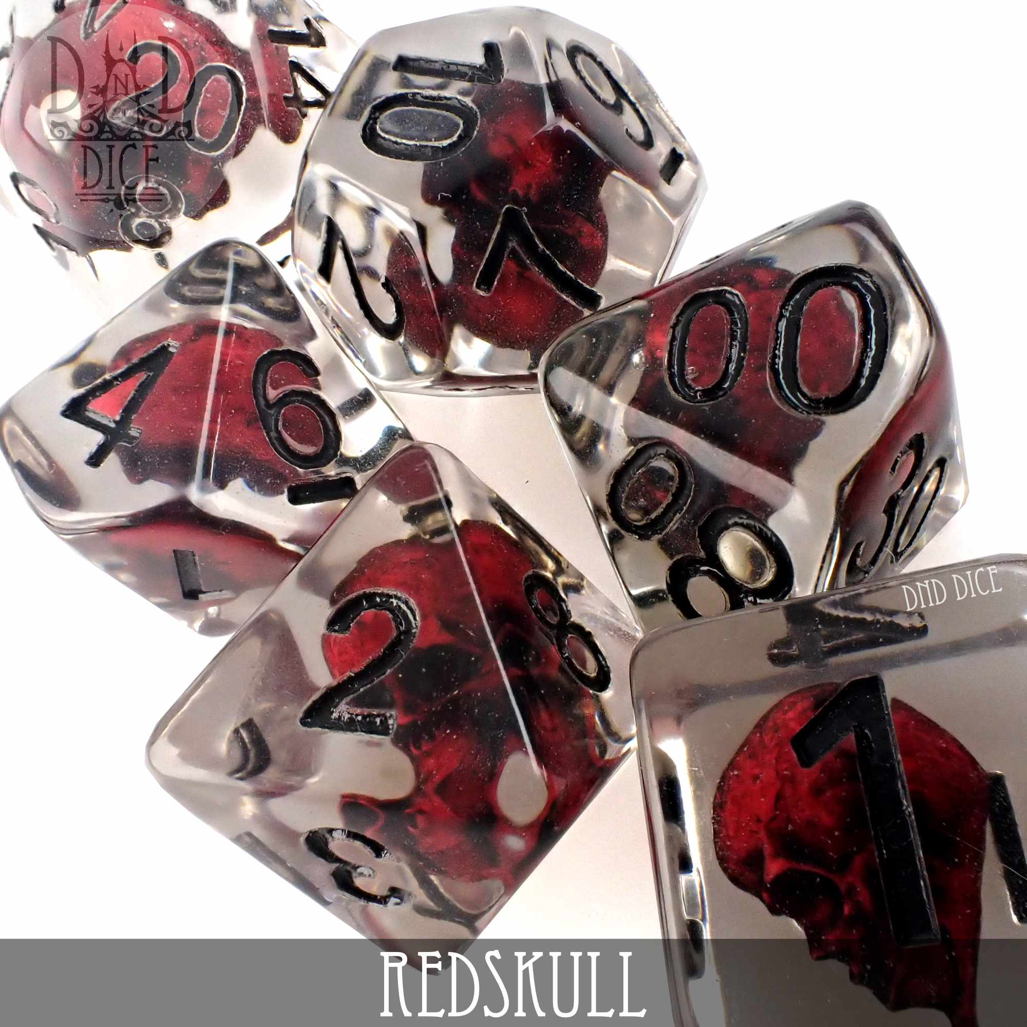 Red Skull Dice Set - Image 2