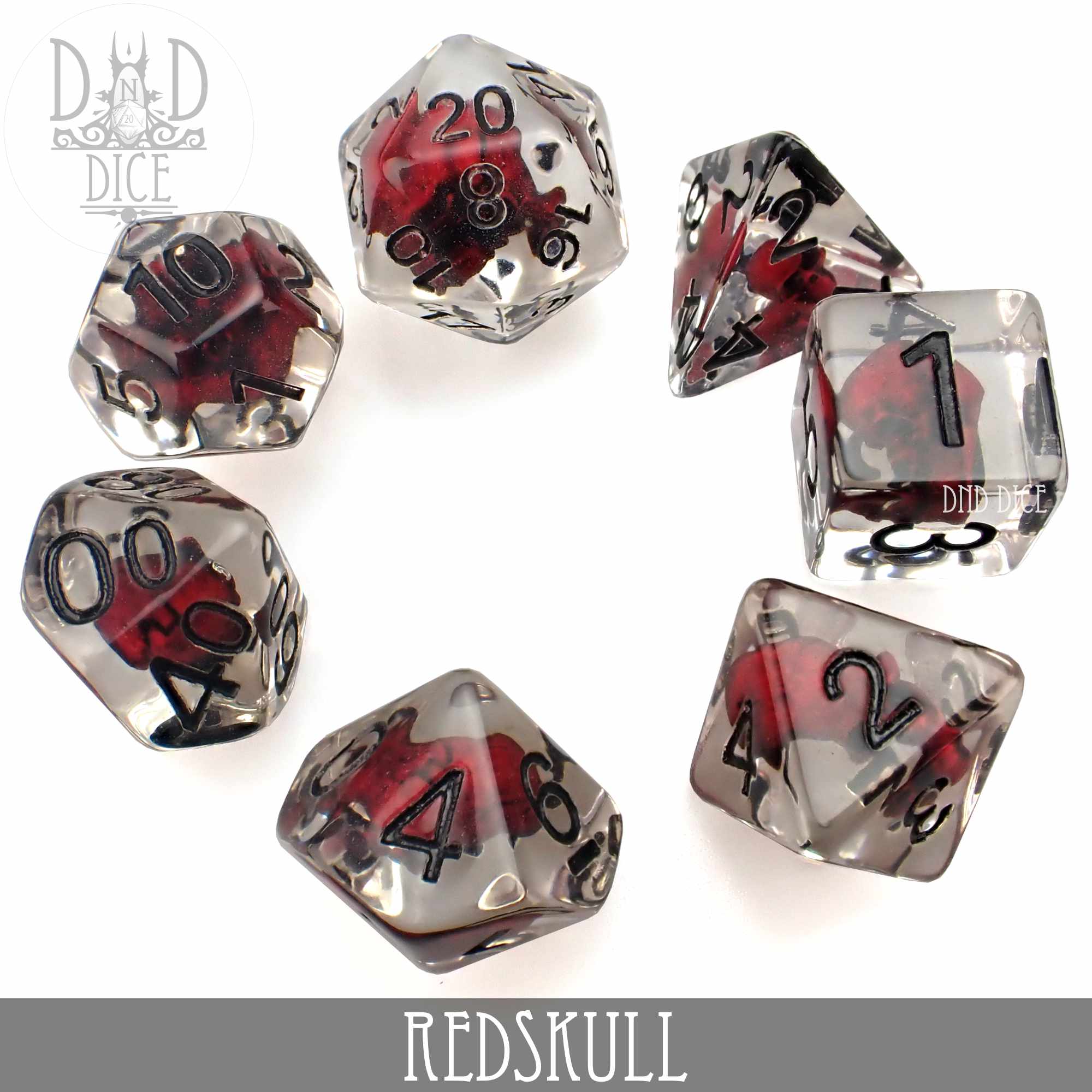 Red Skull Dice Set - Image 3