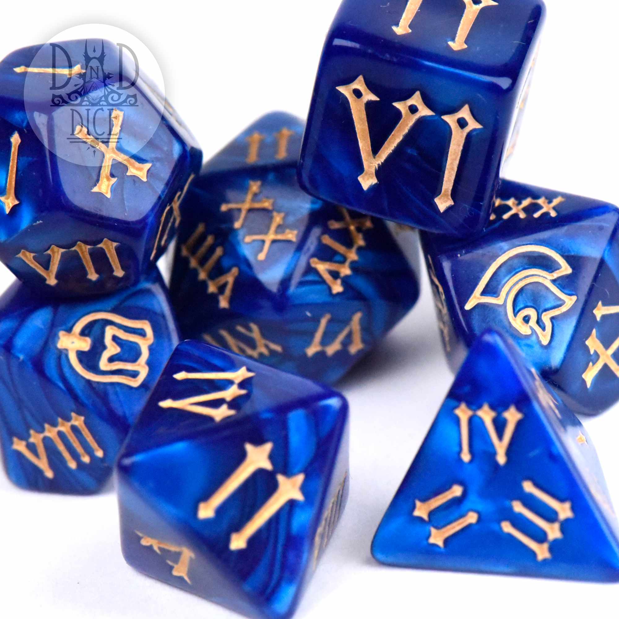 Roman Legion Blue Dice Set - Image 2