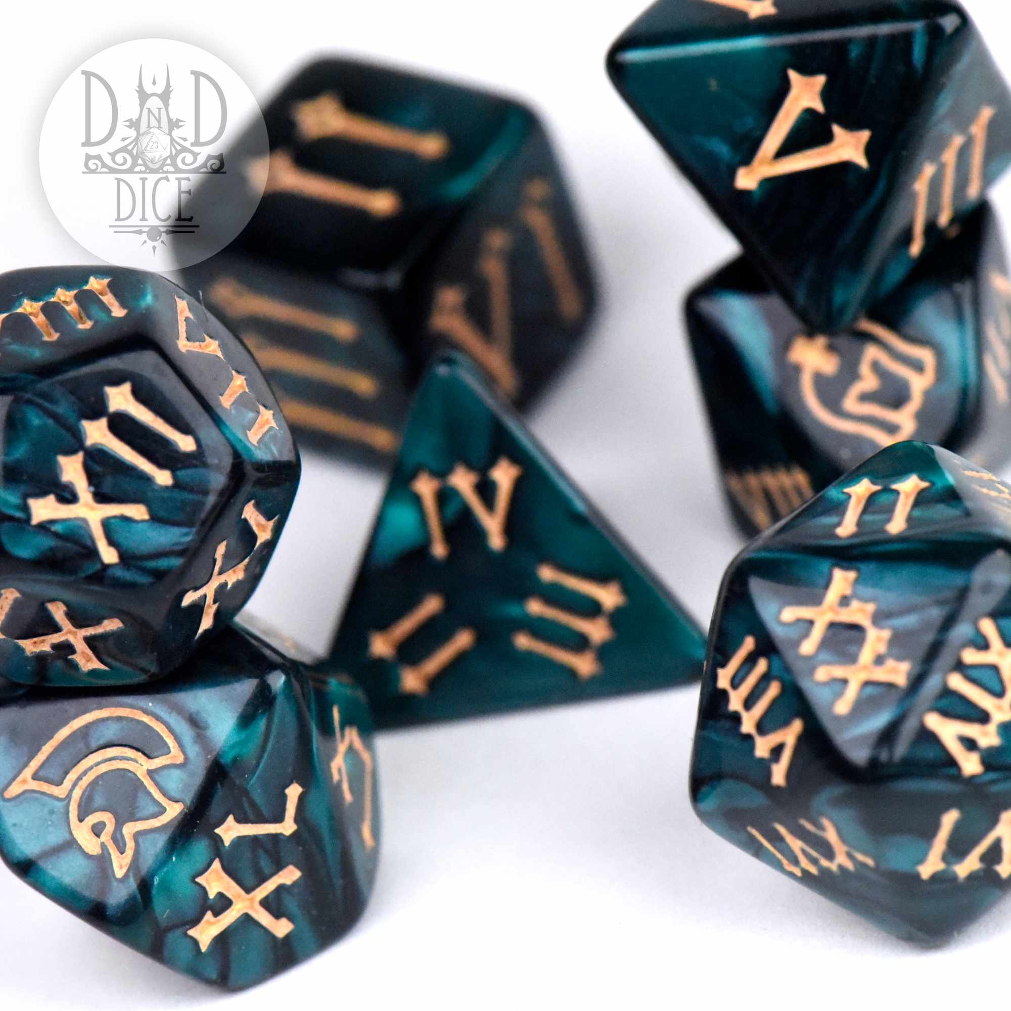 Roman Legion Green Dice Set - Image 2