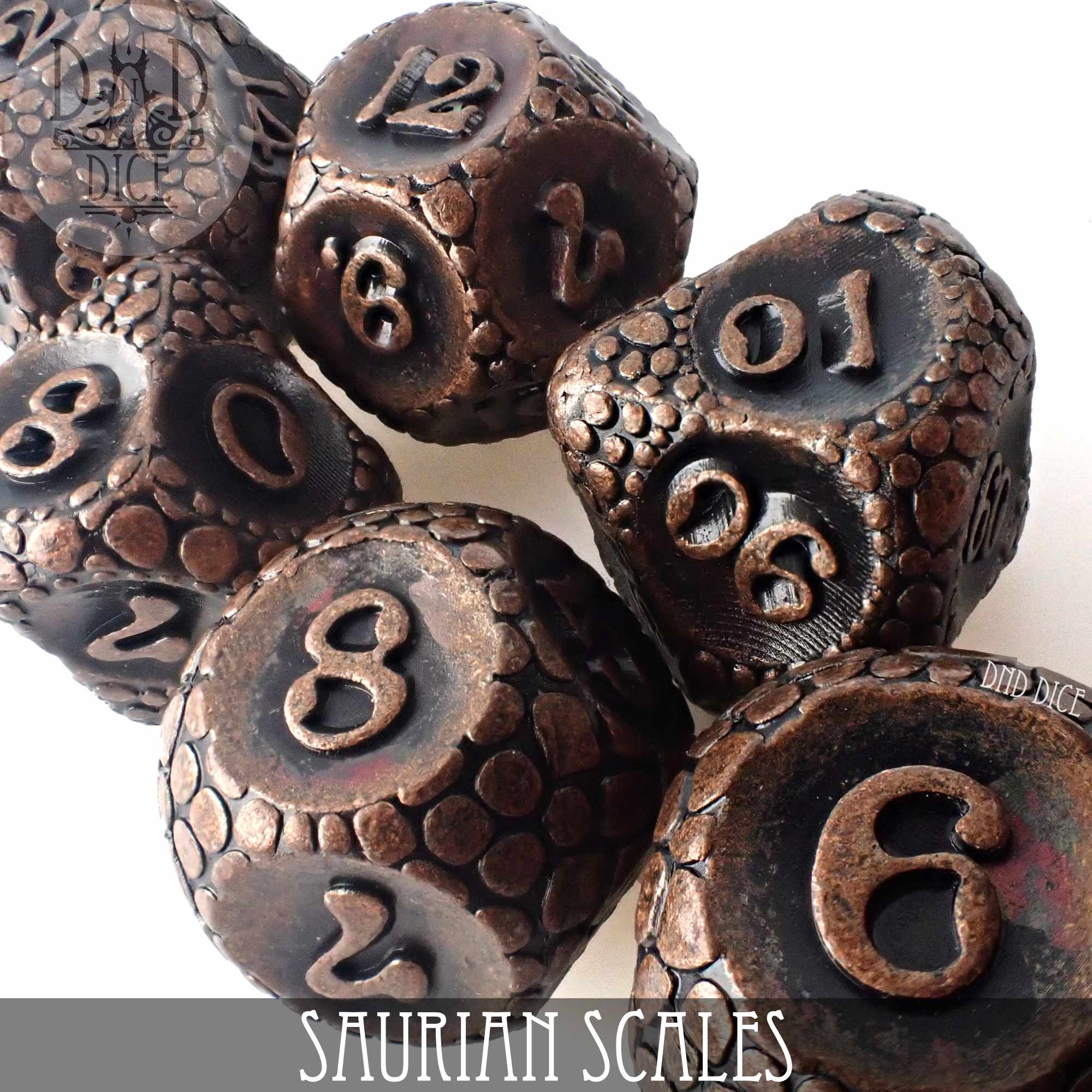 Saurian Scales Metal Dice Set - Image 2