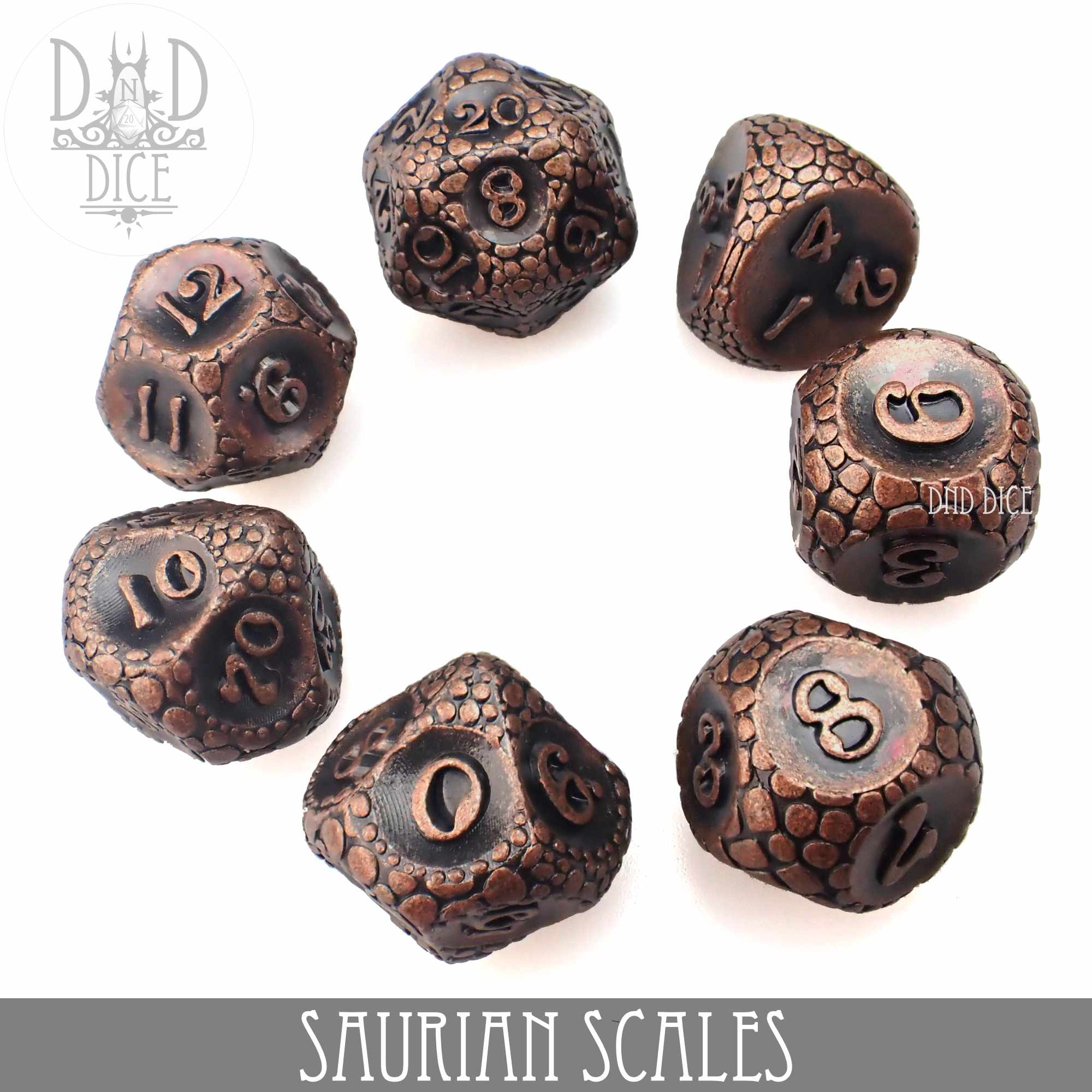 Saurian Scales Metal Dice Set - Image 3