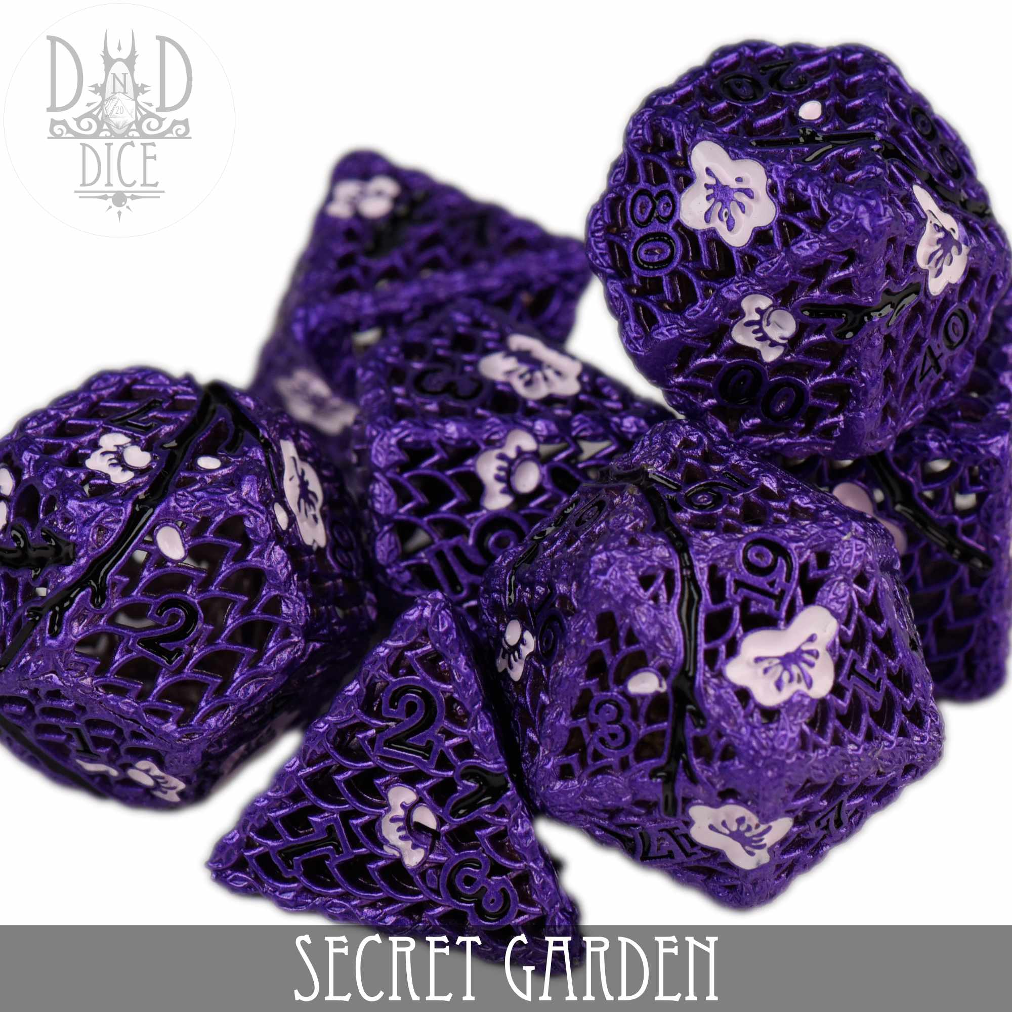 Secret Garden Metal Dice Set (Gift Box) - Image 2