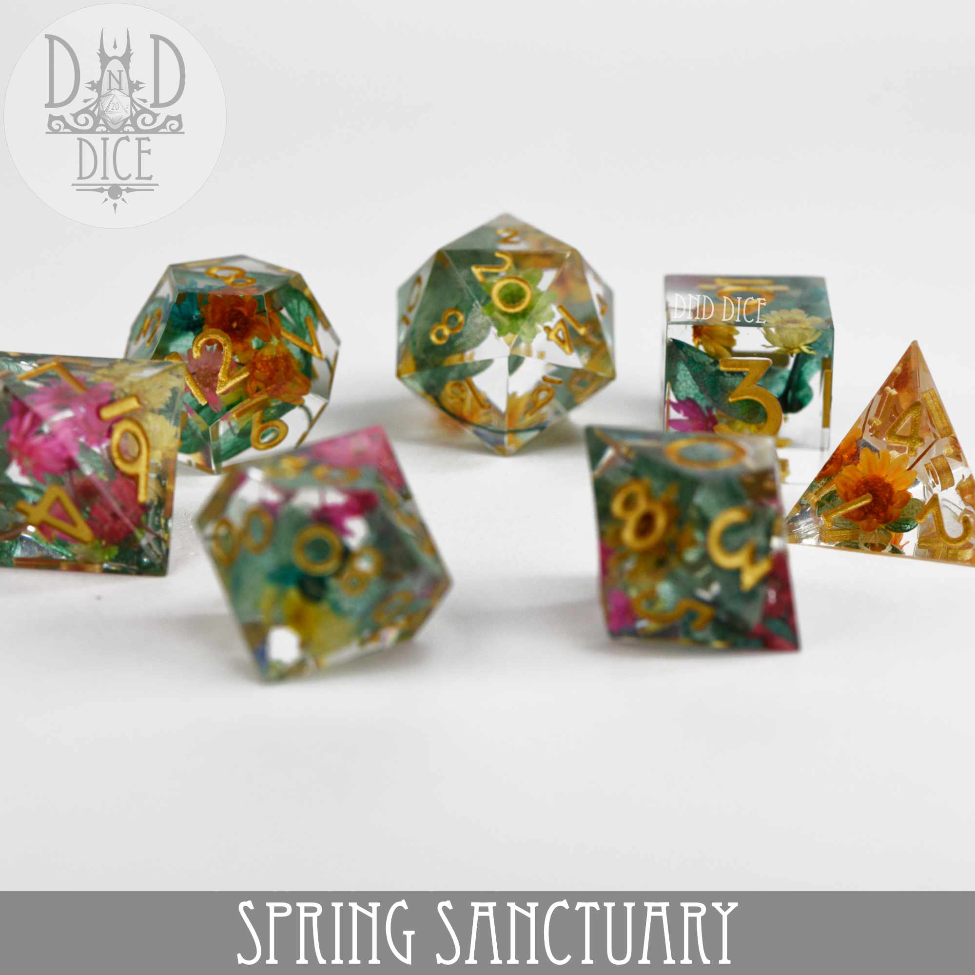 Spring Sanctuary Handmade Dice Set - Image 3