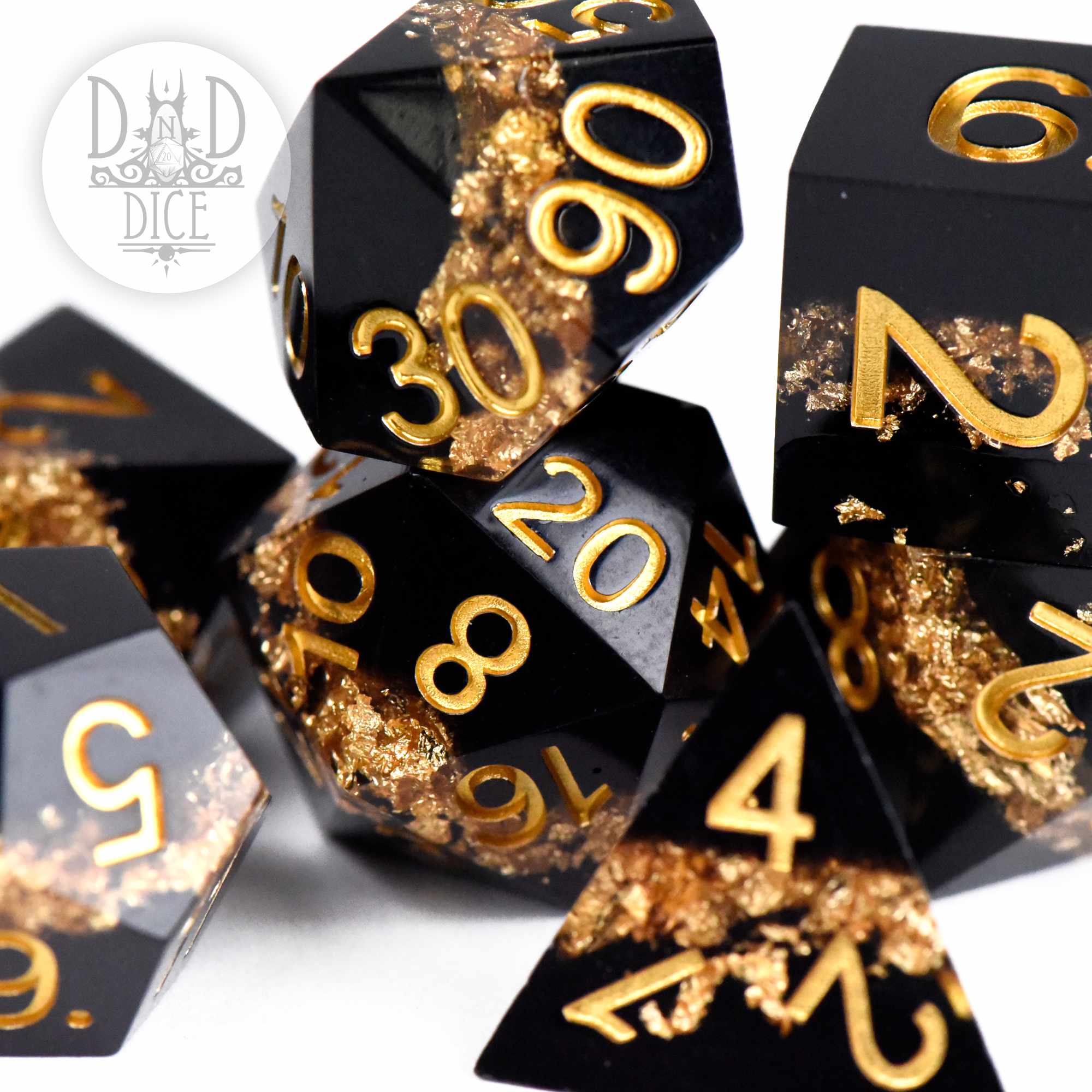 Star Belt: Gold Handmade Dice Set - Image 2