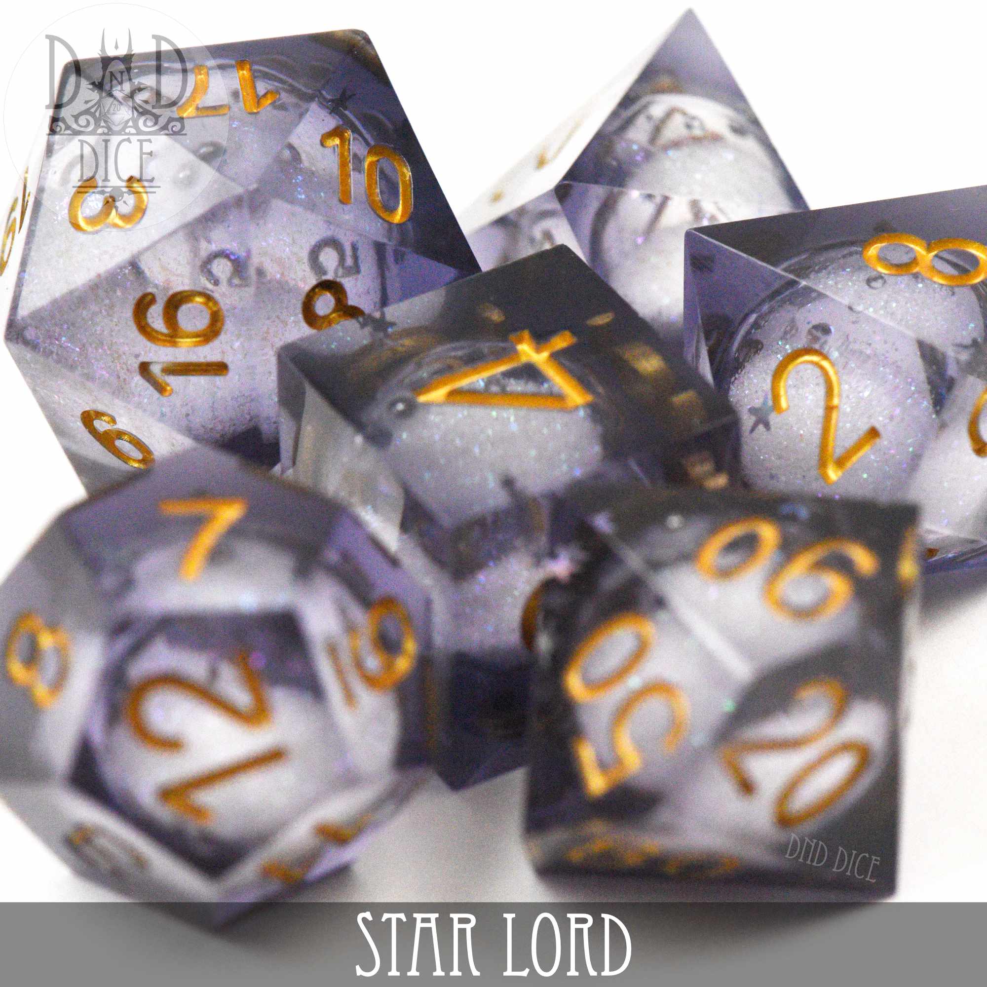 Star Lord Liquid Core Dice Set - Image 2