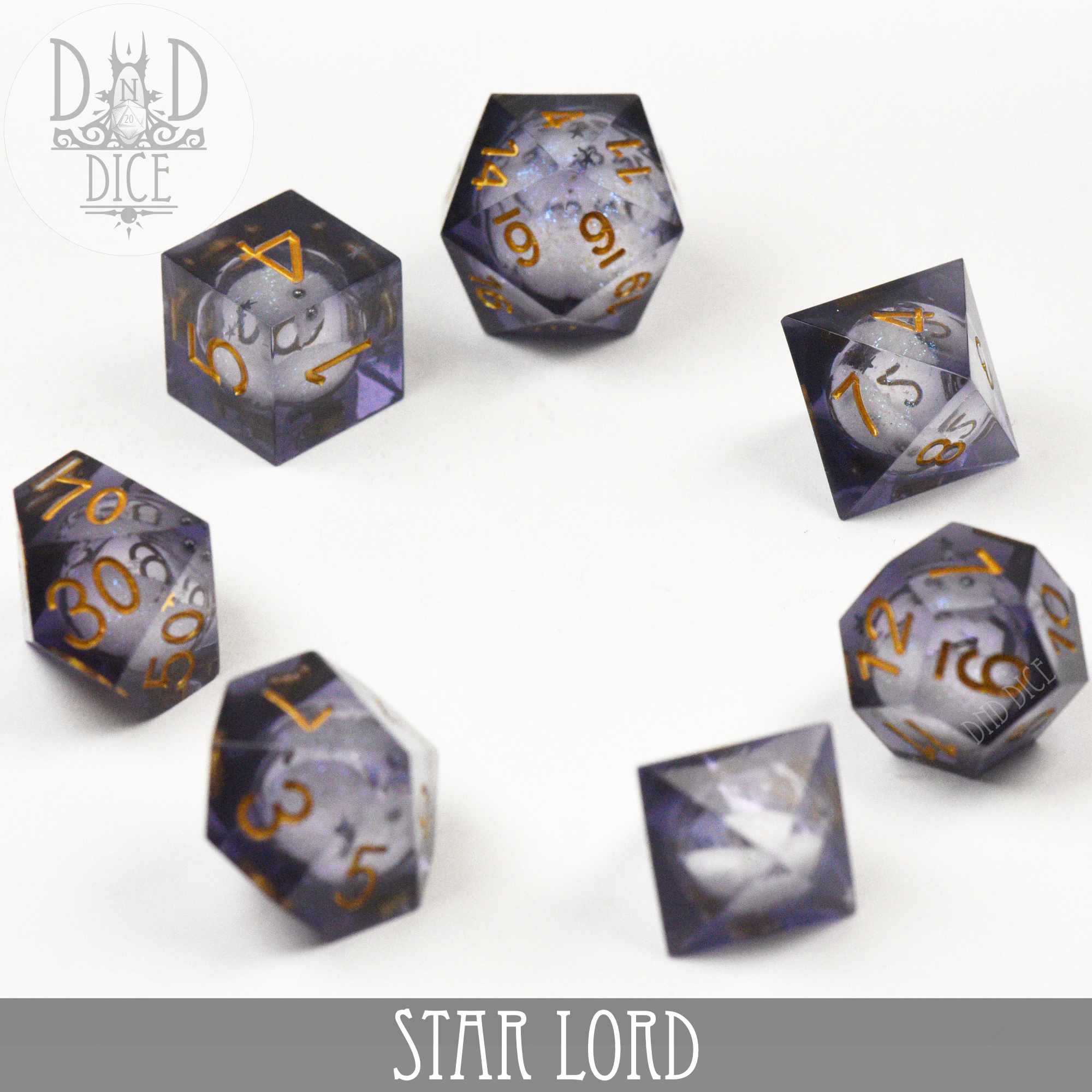 Star Lord Liquid Core Dice Set - Image 3
