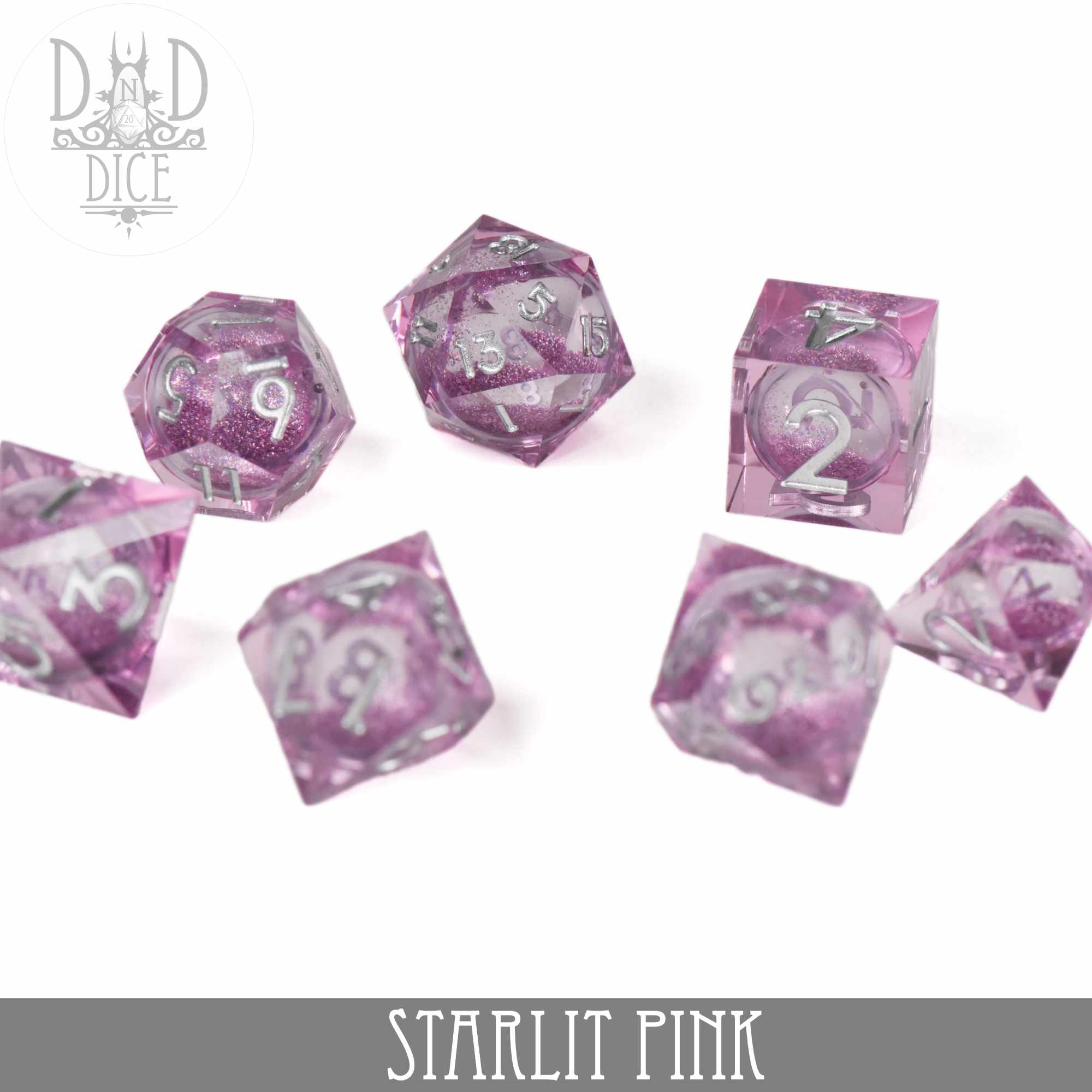 Starlit Pink Liquidcore Dice Set - Image 3