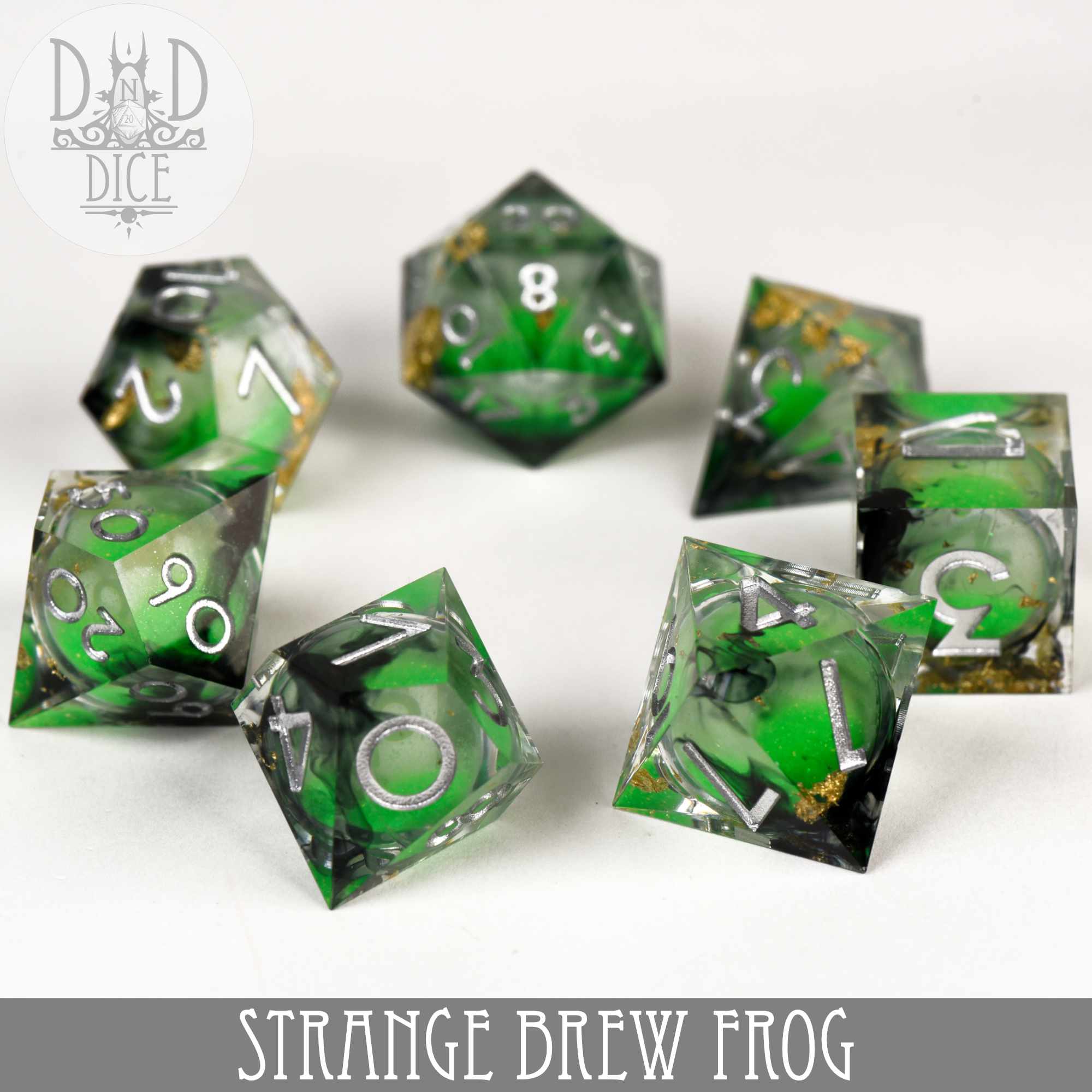 Strange Brew : Frog Liquid Core Dice Set - Image 3