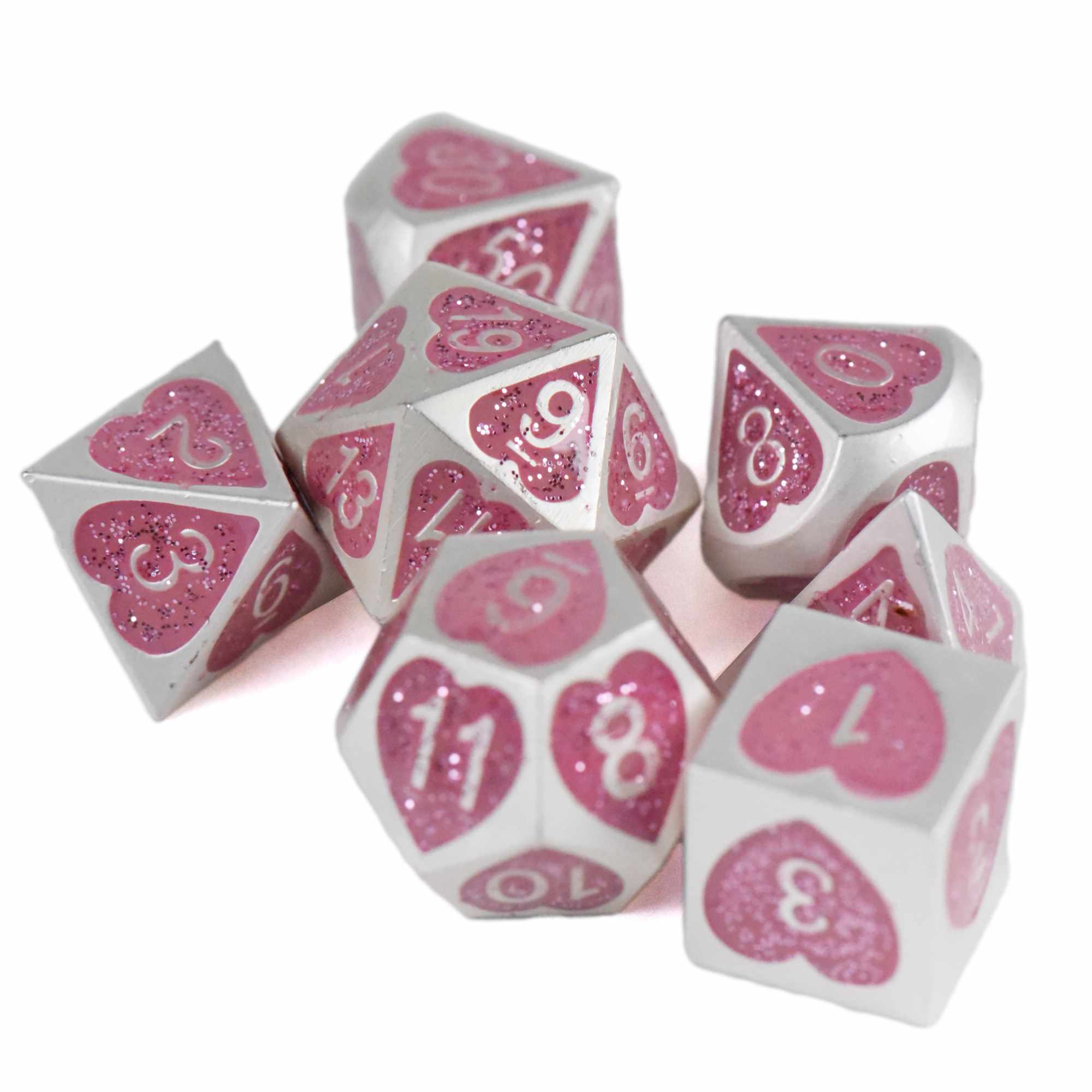 Tender Heart Metal Dice Set - Image 2
