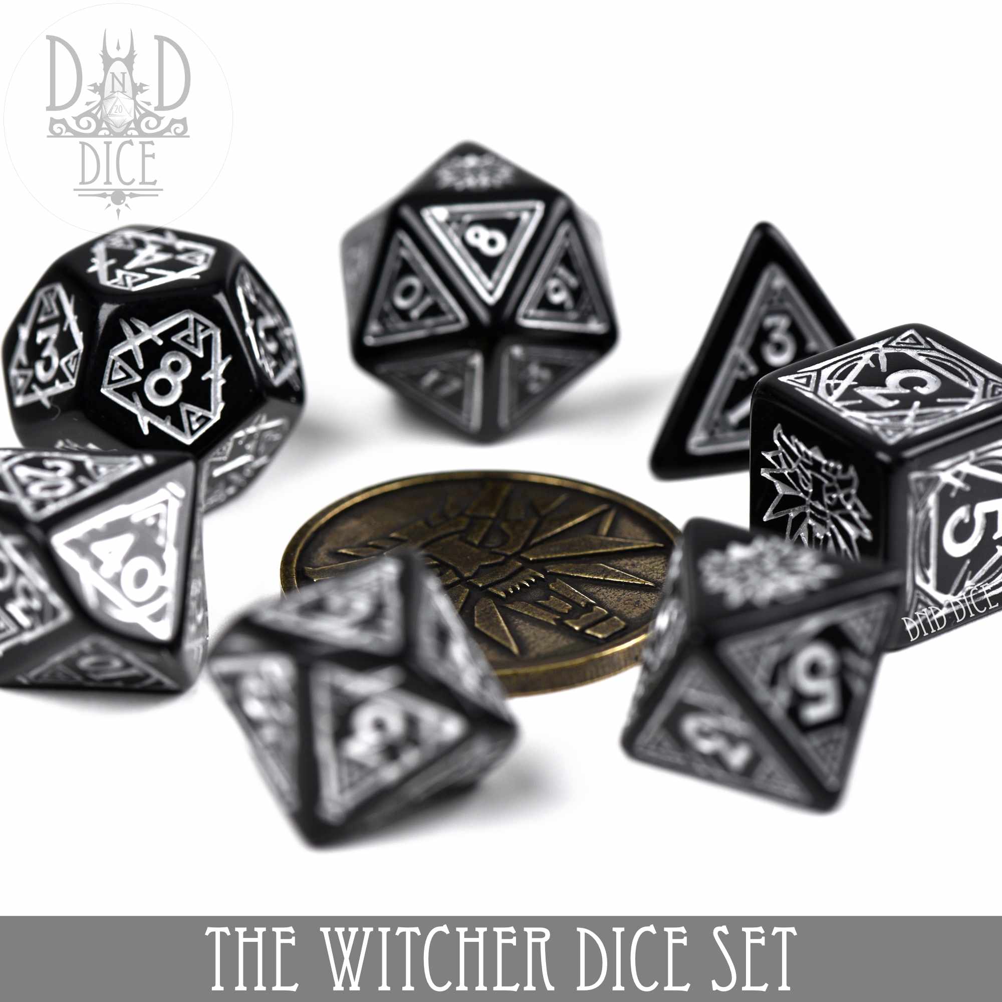 The Witcher Dice Set and Coin - Geralt - Image 12