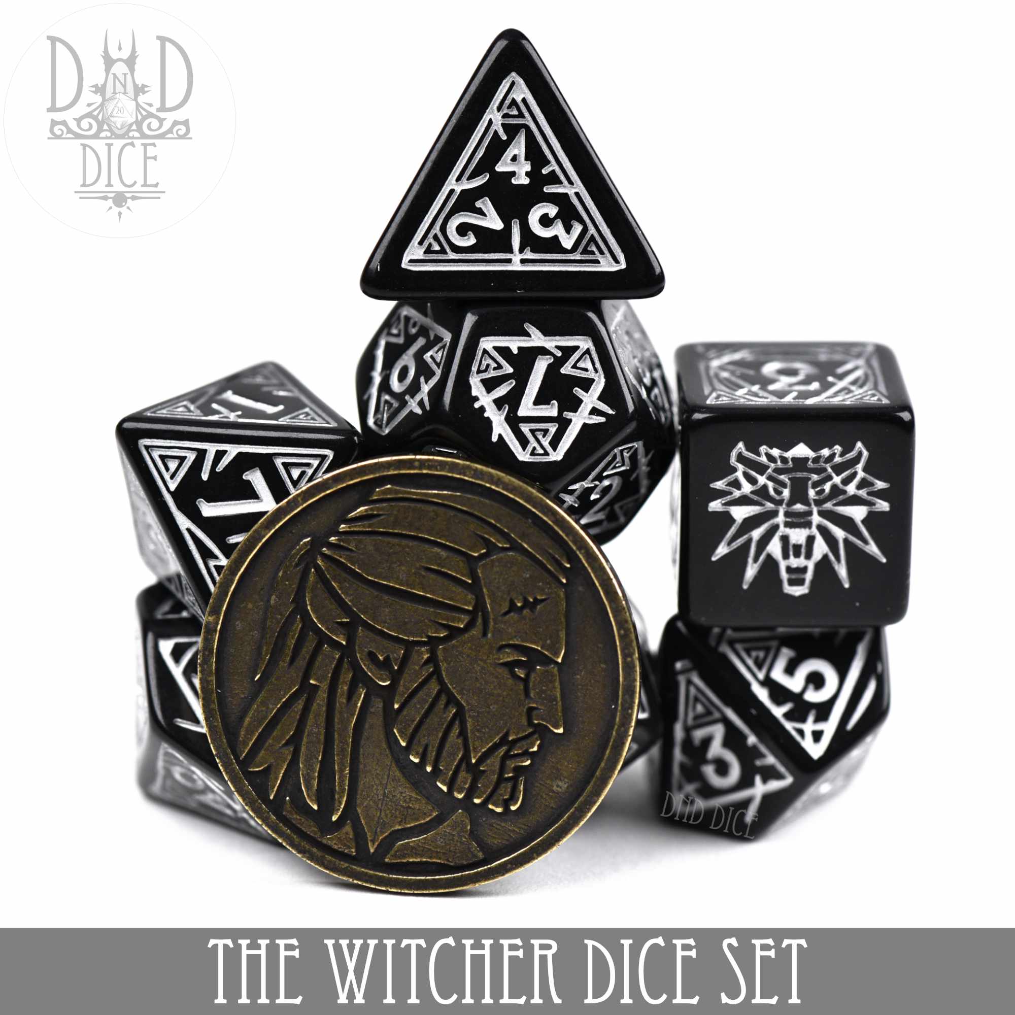 The Witcher Dice Set and Coin - Geralt - Image 13