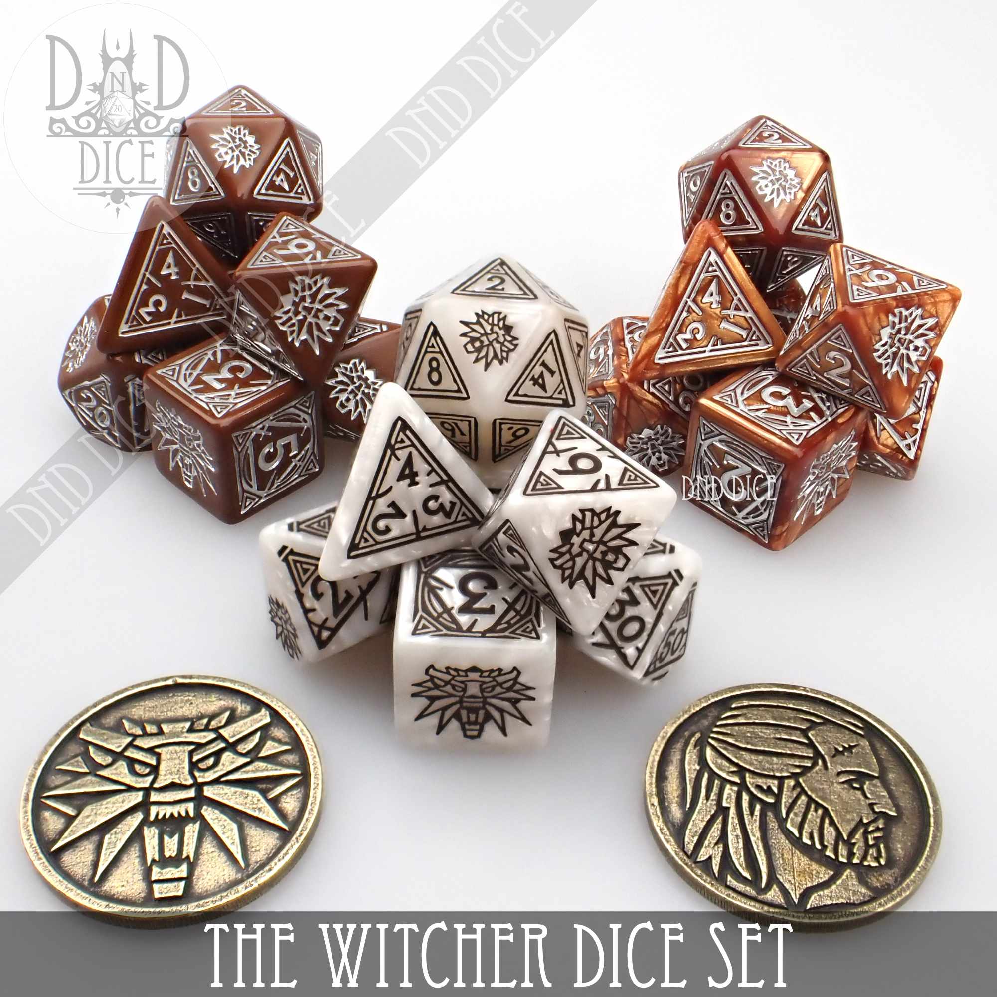 The Witcher Dice Set and Coin - Geralt - Image 2
