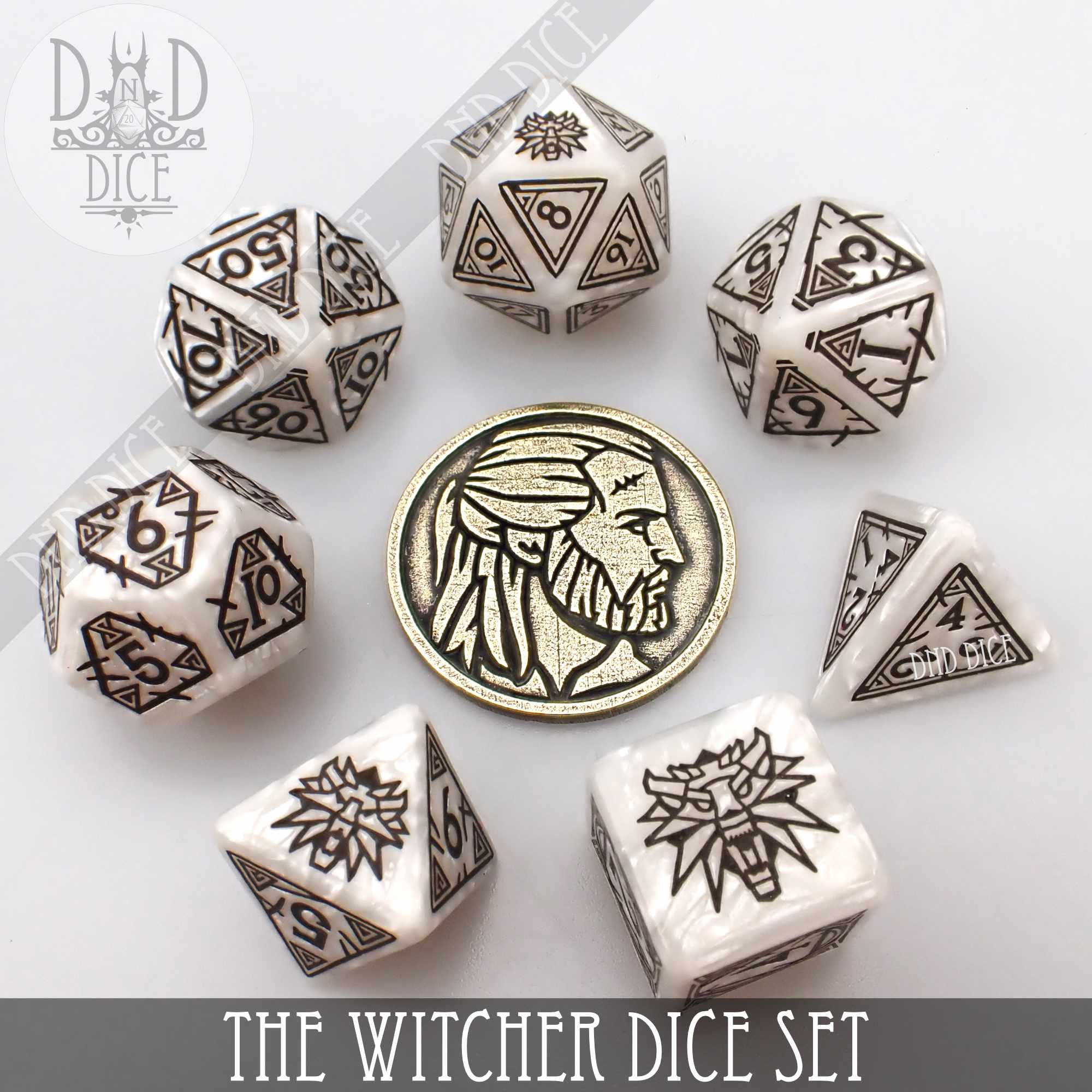 The Witcher Dice Set and Coin - Geralt - Image 5