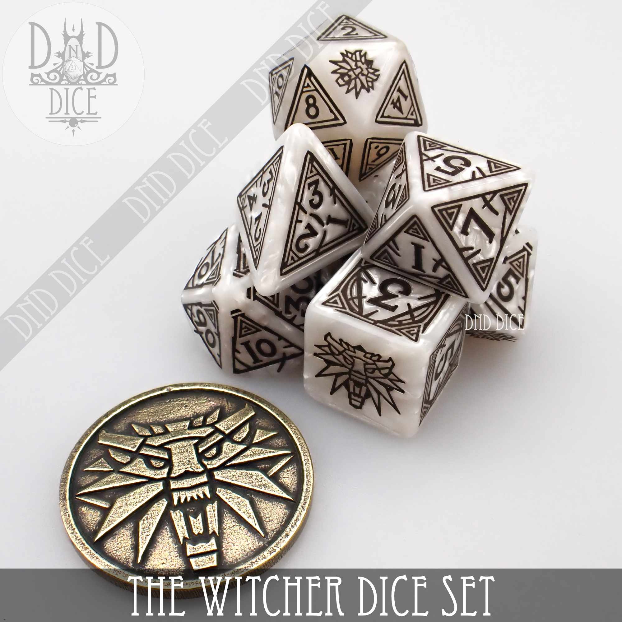 The Witcher Dice Set and Coin - Geralt - Image 6
