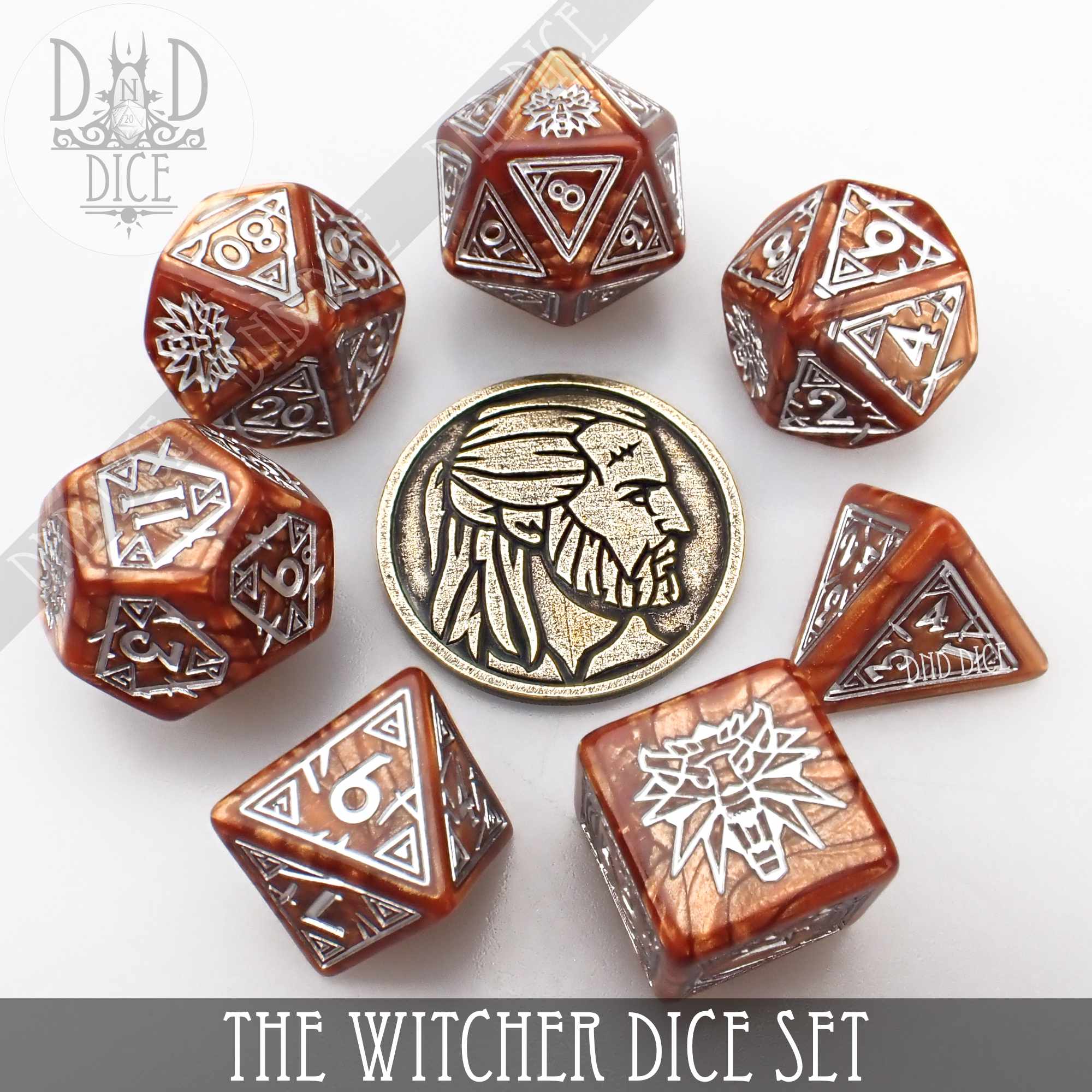 The Witcher Dice Set and Coin - Geralt - Image 8