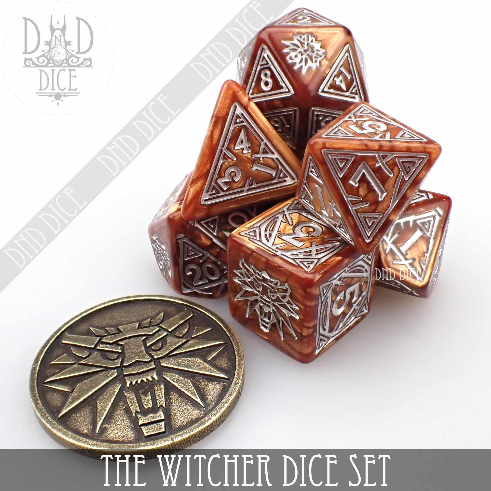 The Witcher Dice Set and Coin - Geralt - Image 9