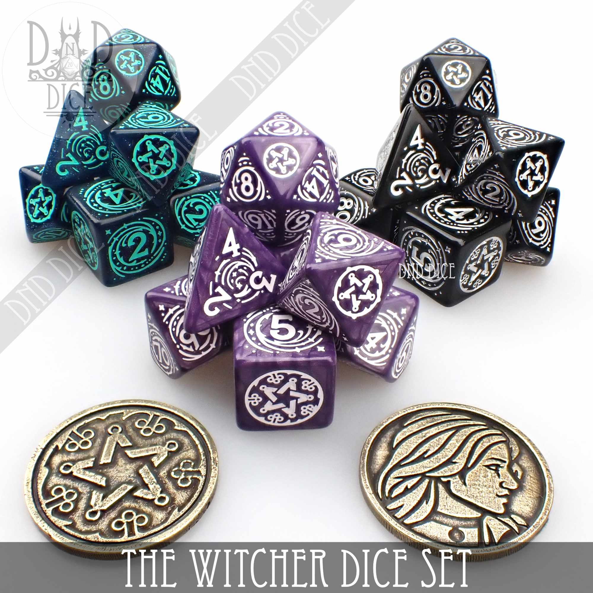 The Witcher Dice Set and Coin - Yennefer - Image 2