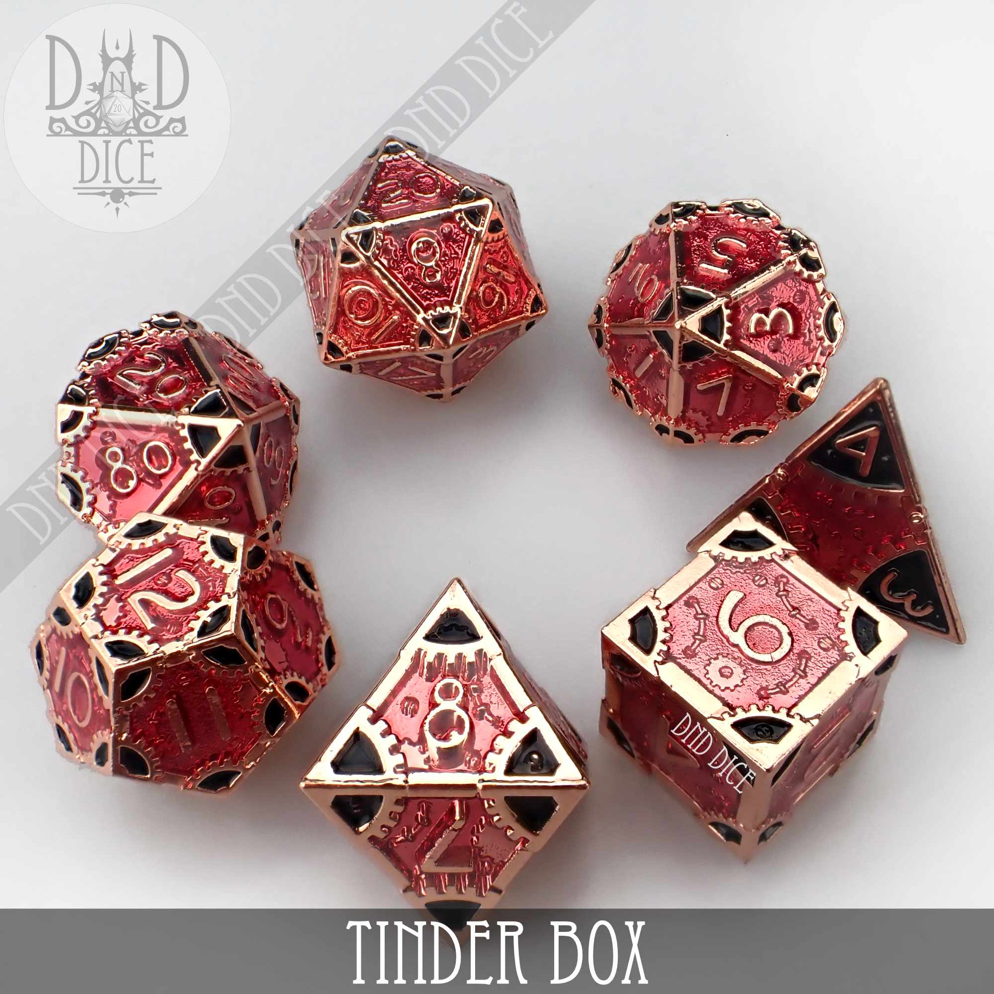 Tinder Box Metal Dice Set - Image 3