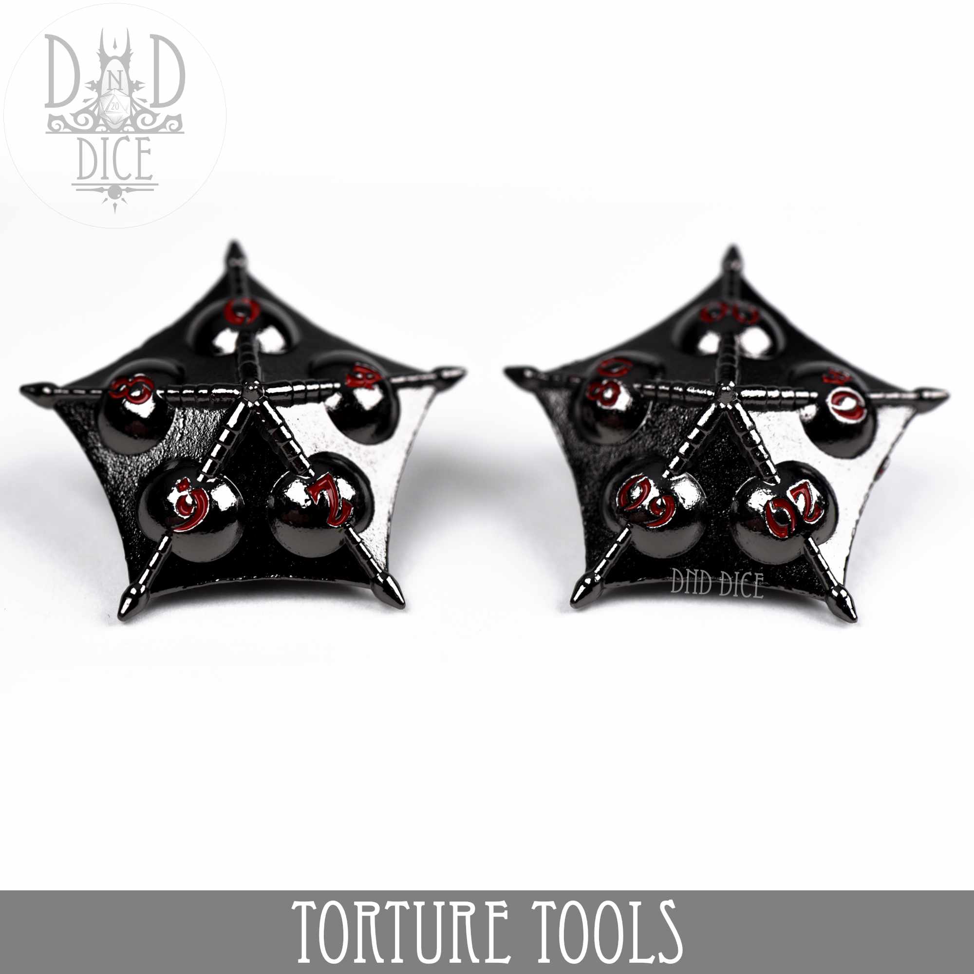 Torture Tools Red - Metal Dice Set - Image 6