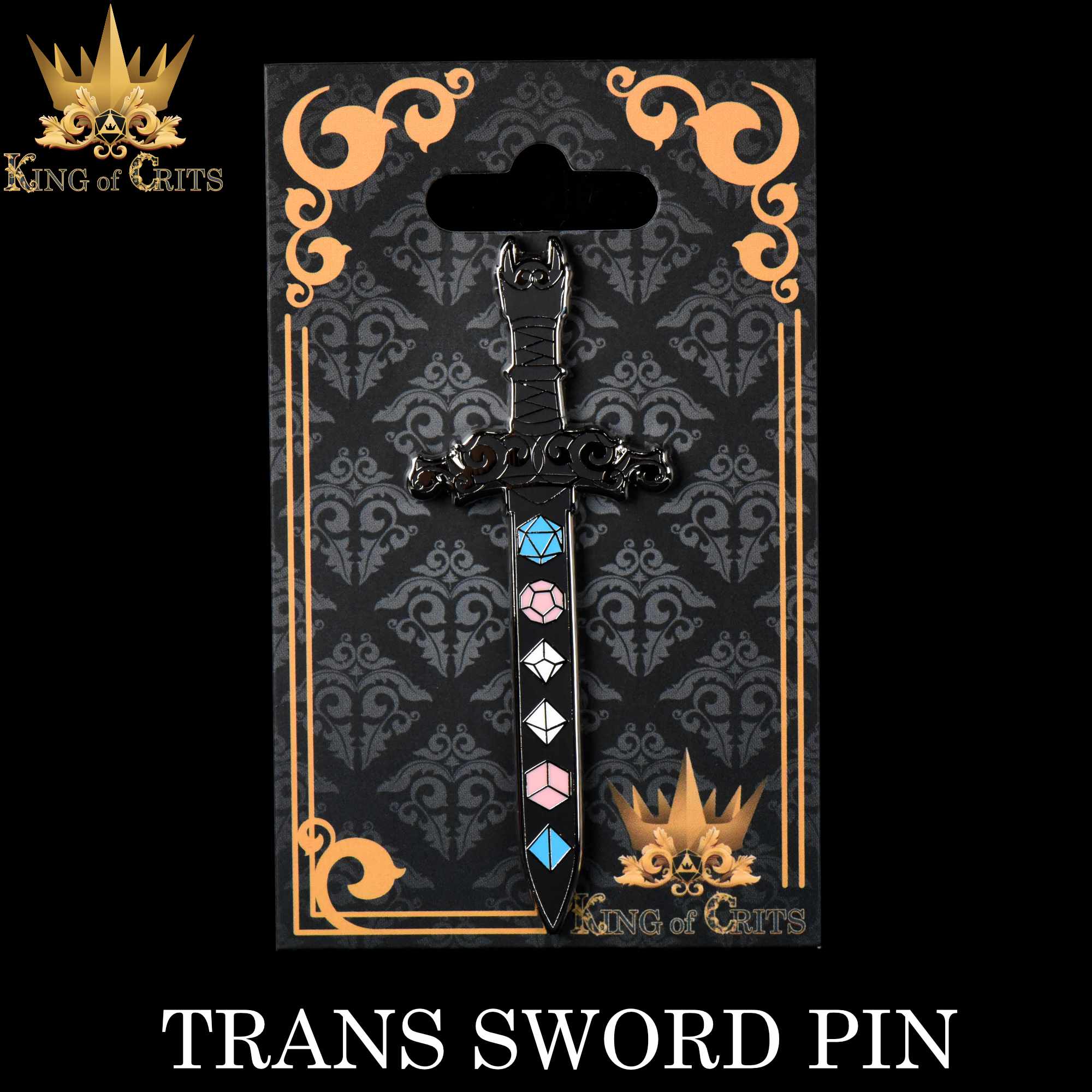 Trans Sword Enamel Pin - Image 2
