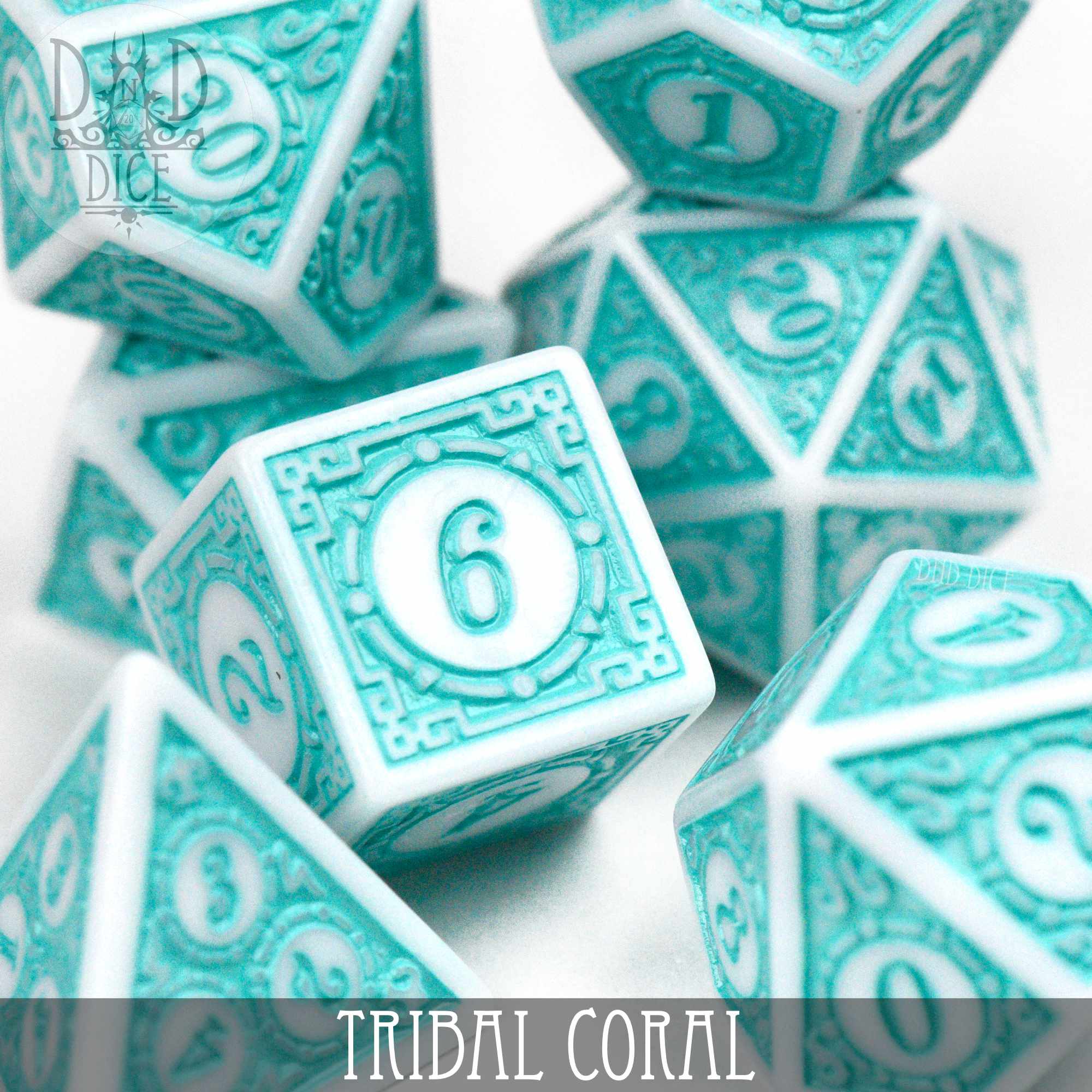 Tribal Coral Dice Set - Image 2